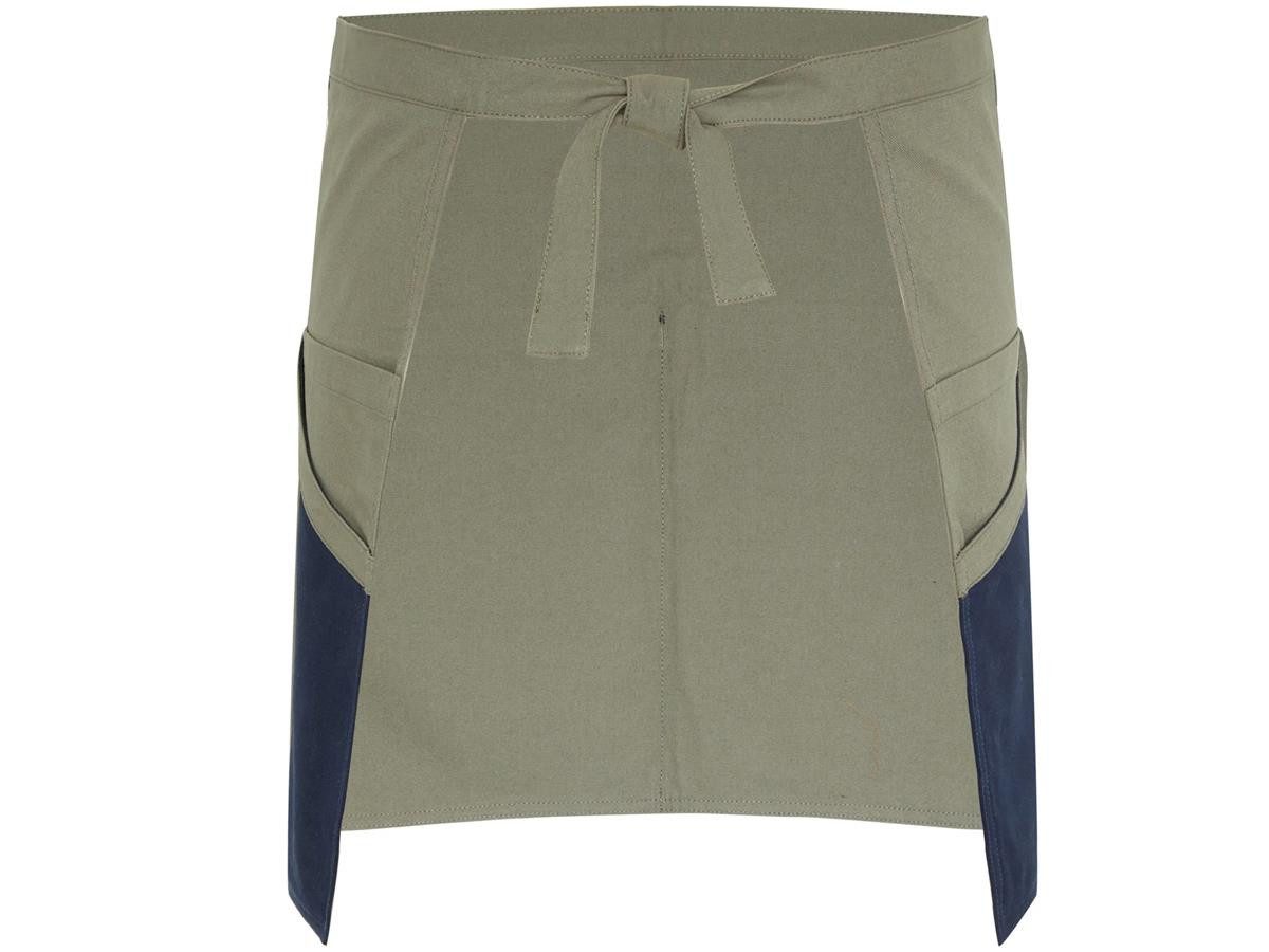 GARDENA Umhängeschürze mit Taschen, kurze Gartenschürze CHT-Wachsbeschichtung