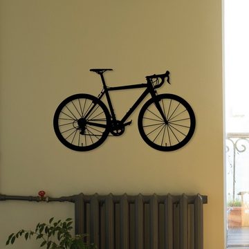 WoodFriends Wandbild aus Holz Rennrad Fahrrad Holzschild zum Aufkleben Fahrradliebhaber, Deko Wandkunst Geburtstagsgeschenk Radler Fahrradsport