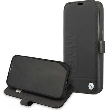 BMW Smartphone-Hülle BMW Signatur Collection Leder Book Case für Apple iPhone 13 Pro Black