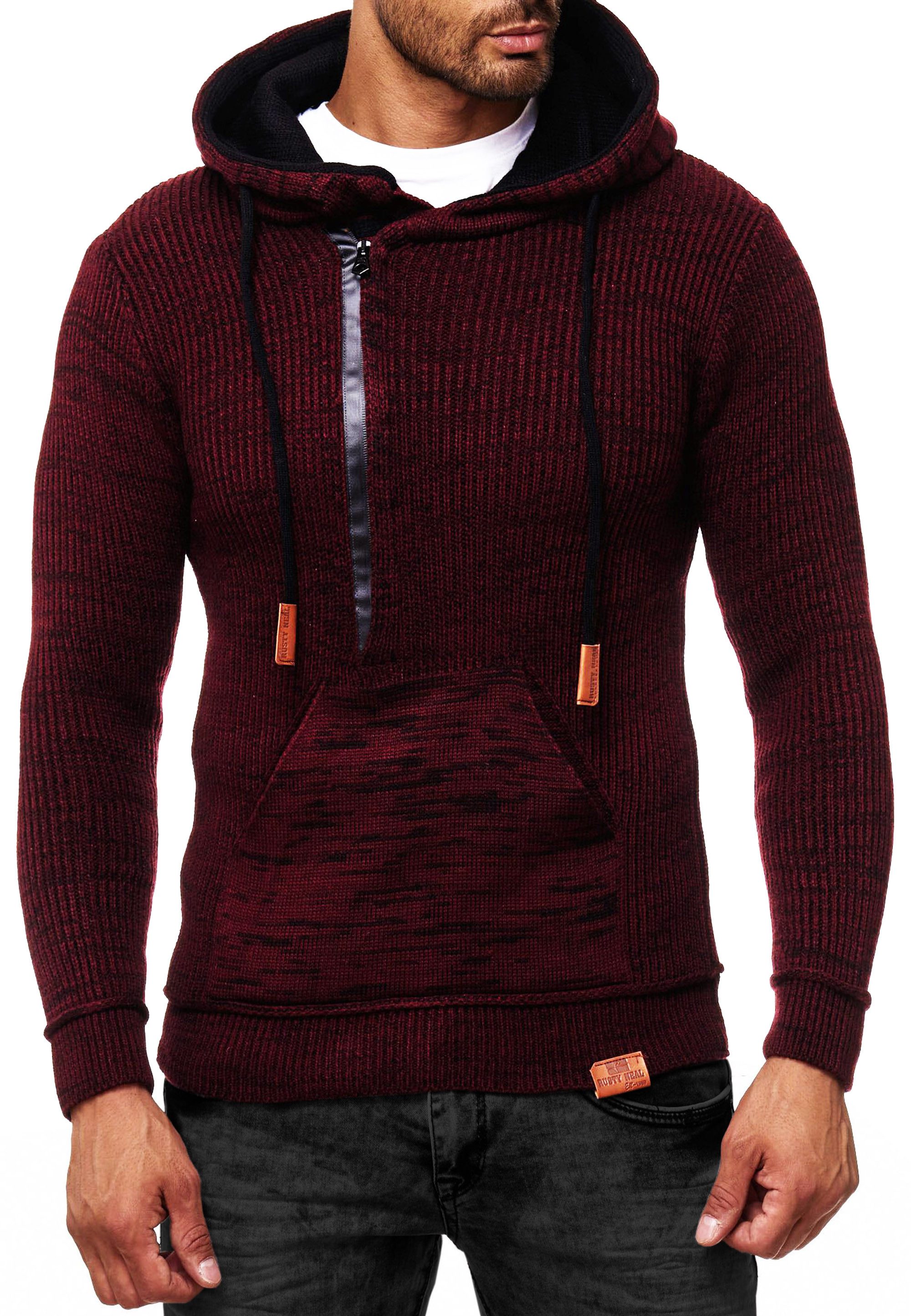 R-NEAL Kapuzenpullover Kapuzenpullover Grobstrick Pullover mit günstig online kaufen