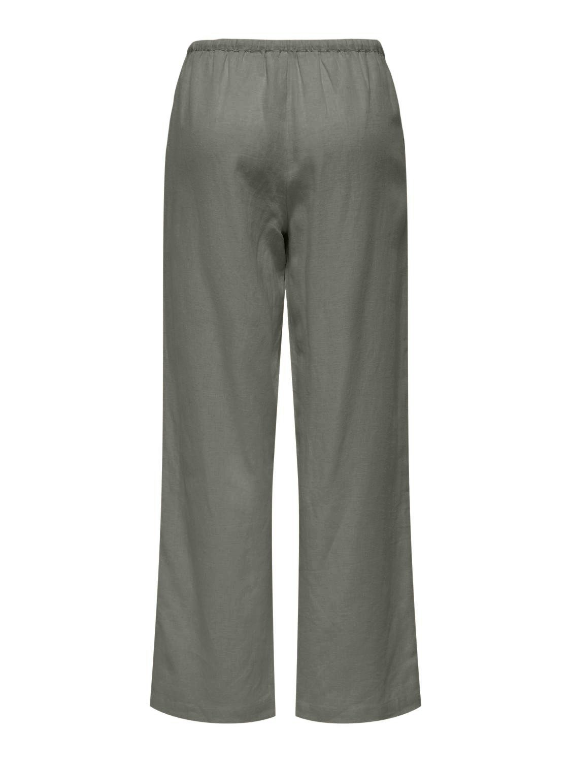 ONLY Schlupfhose ONLBRUXELLES MW LIN BL TIE PANT PNT NOOS Sommerhose mit Leinen