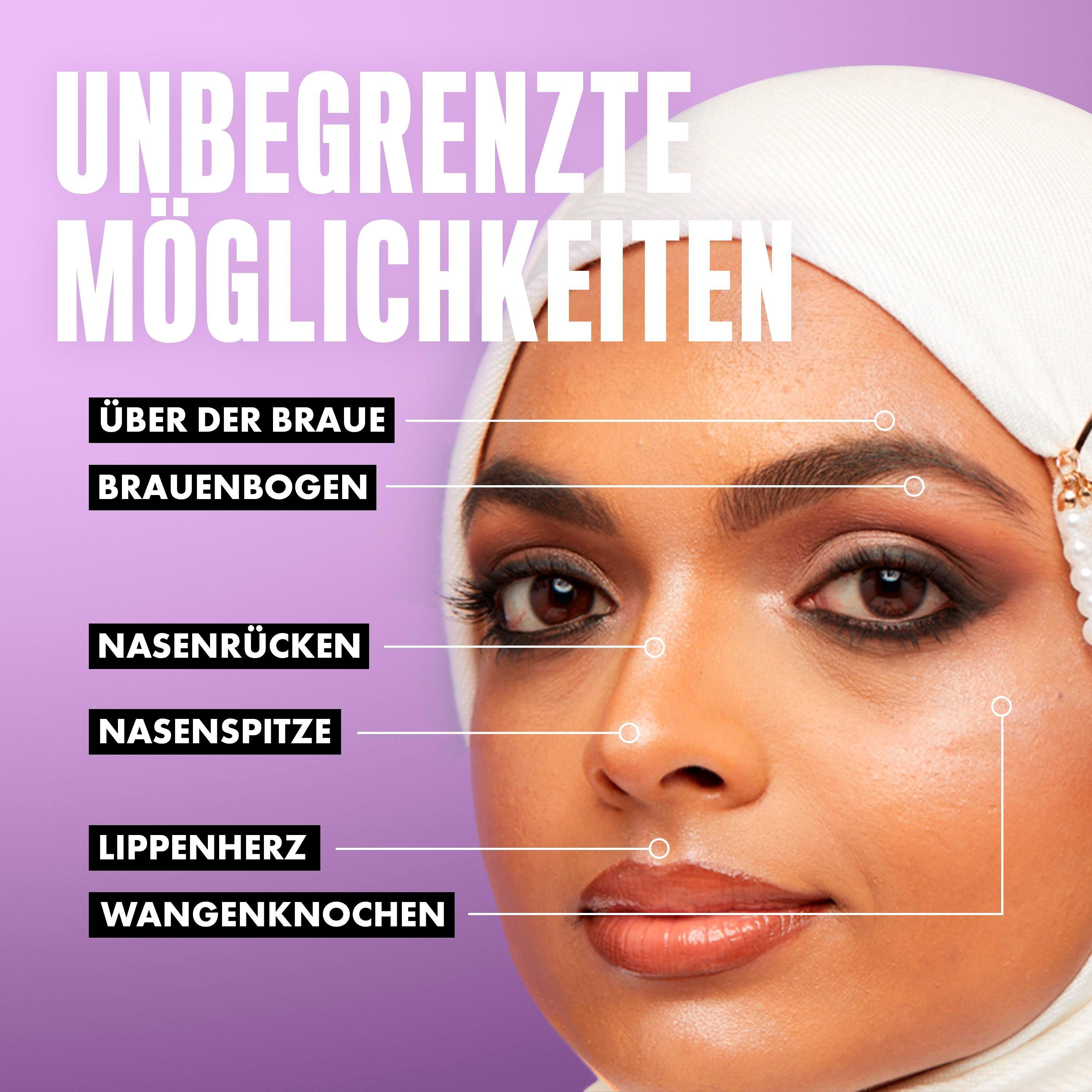 NYX Highlighter Jumbo Multi-Use Face Stick, Highlighter, Lidschatten, Blush oder Lippenstift