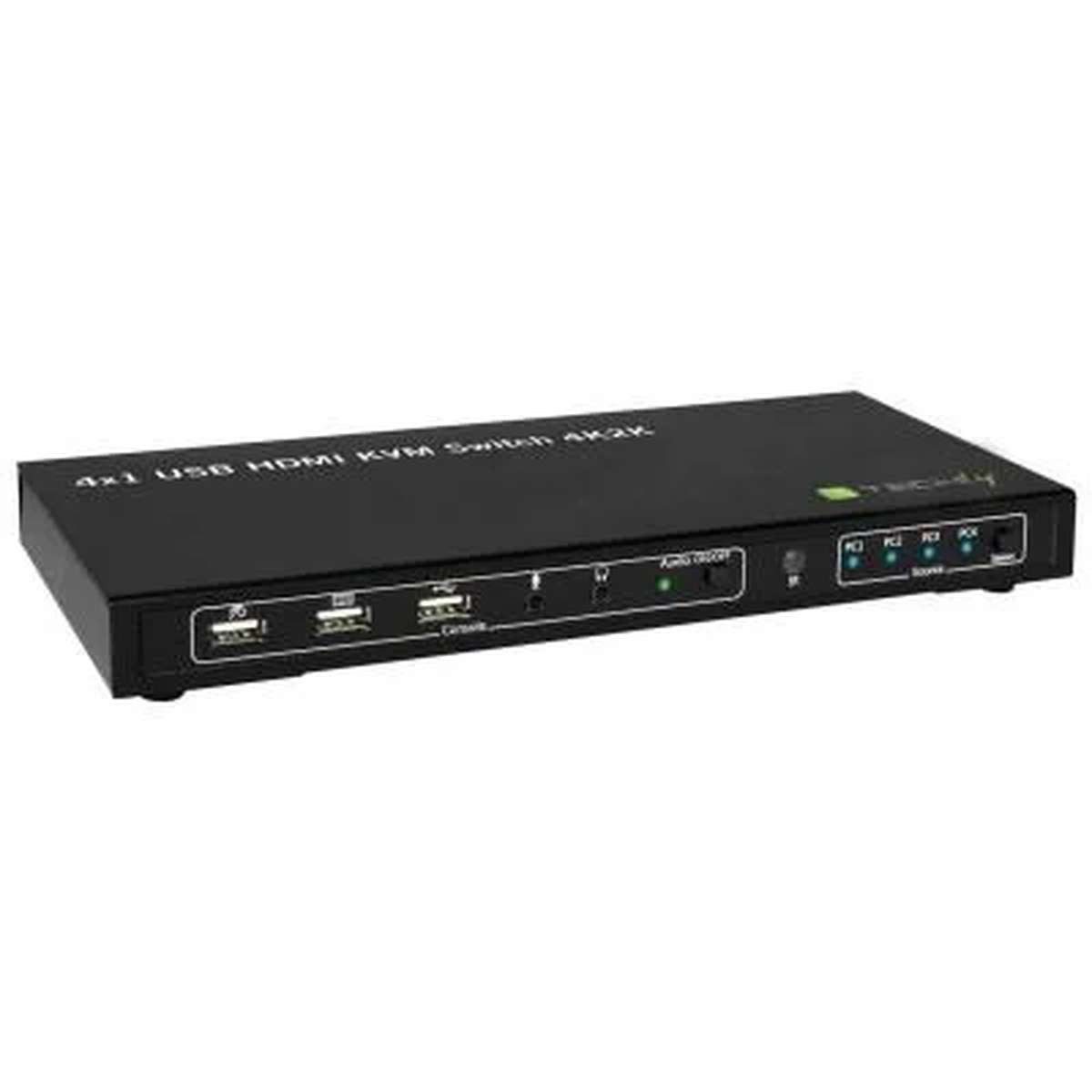 TECHLY Techly IDATA-KVM-HDMI4U Tastatur/Video/Maus (KVM)-Switch Schwarz Tastatur