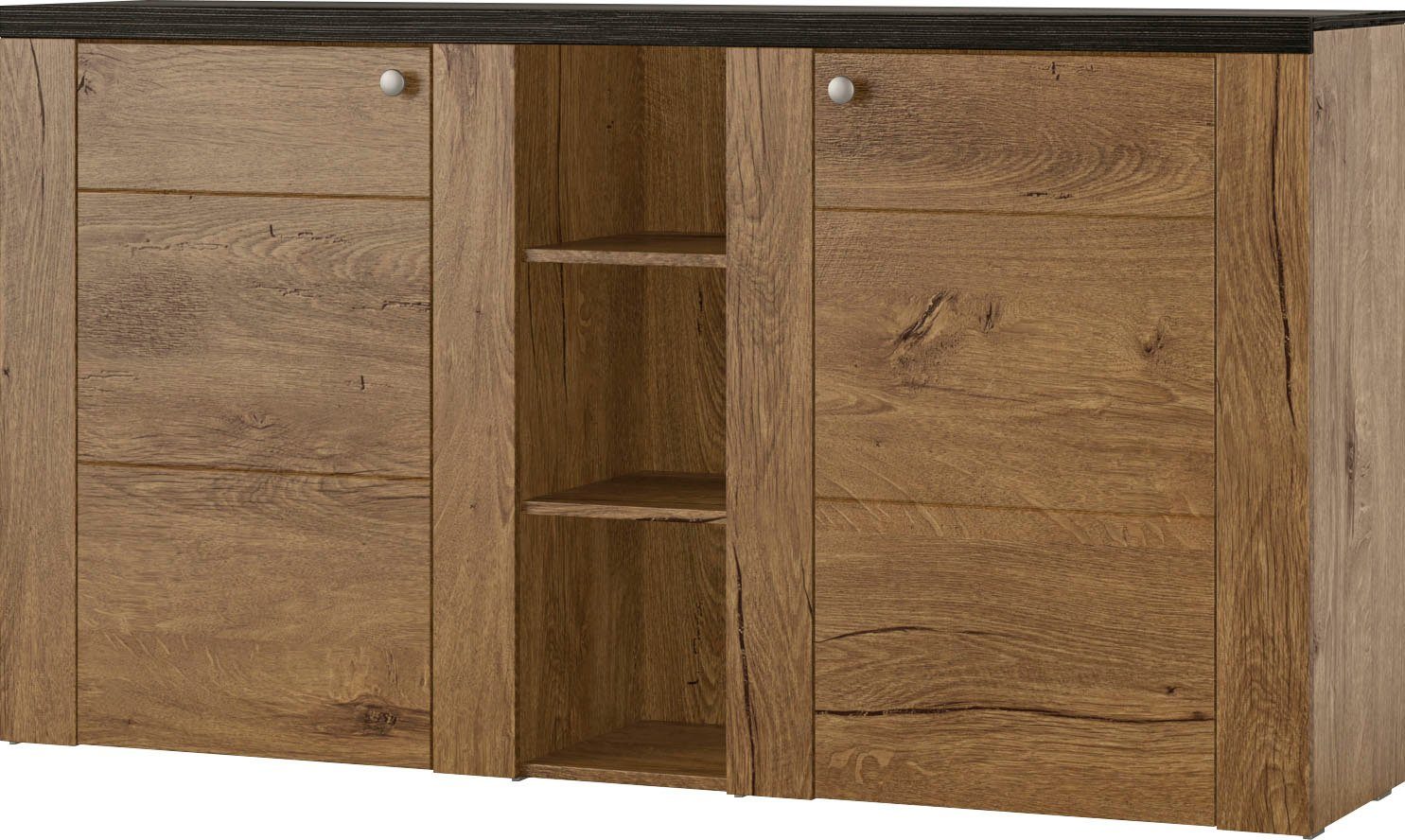 Home affaire Sideboard Larona, zeitlose Kommode mit 2 Türen, Türkommode, Br günstig online kaufen
