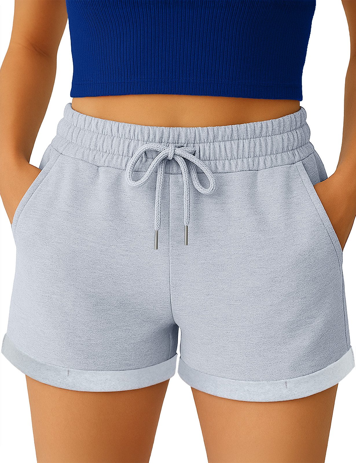 S&S Sweatshorts Kurze Hose Damen Somen Shorts Kurzen Laufshorts Hosen Baumw günstig online kaufen