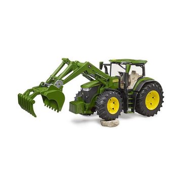 Bruder® Modelltraktor Traktor John Deere 7R350 mit Frontlader, 03151 Spielzeugtraktor Spielzeugauto Grün