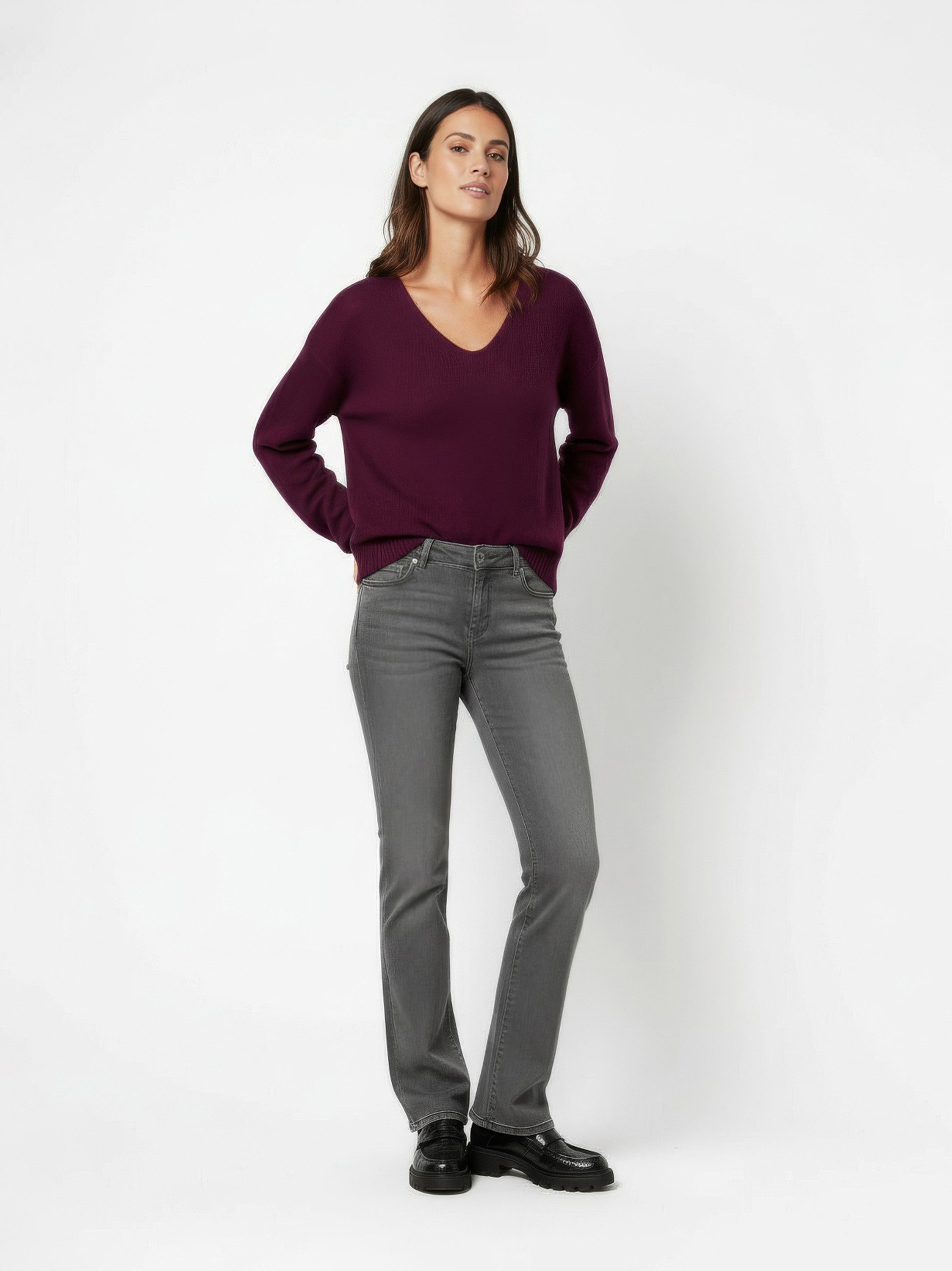 TONI Bootcut-Jeans Jeans Perfect Shape Bootcut Slim-Fit in elastischem Materialmix