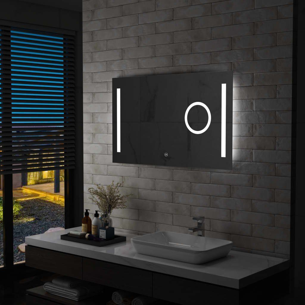 furnicato Wandspiegel LED-Badspiegel mit Berührungssensor 100x60 cm