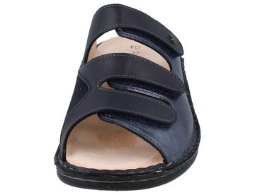 Finn Comfort Cisano blau Pantolette Wechselfußbett, Stretchanteil