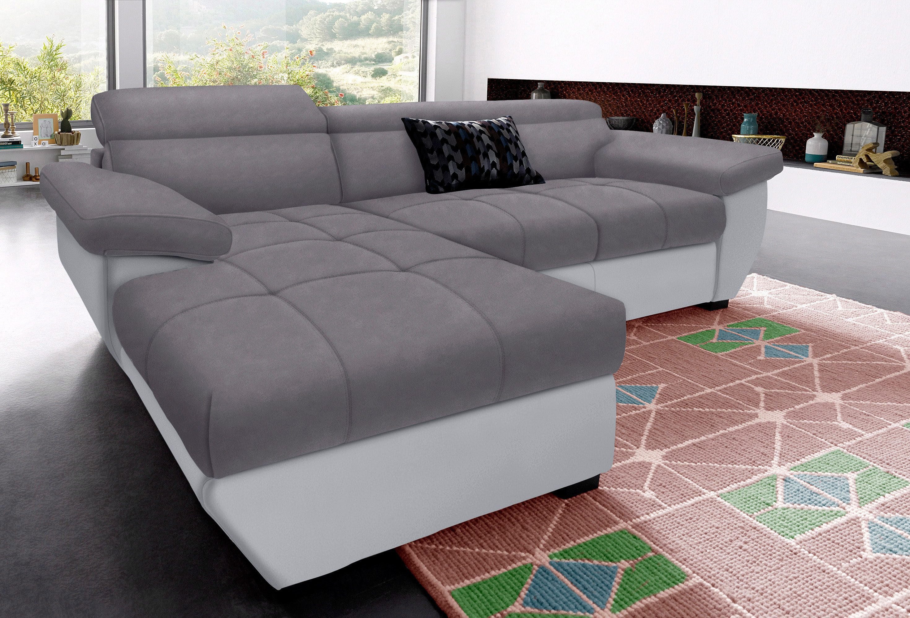 COTTA Ecksofa Speedway L-Form, mit Kopfteilverstellung, wahlweise mit Bettfunktion & Bettkasten