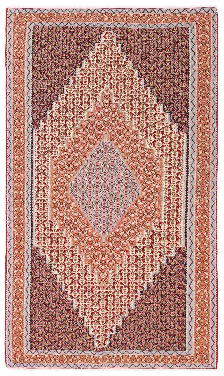Orientteppich Kelim Fars Senneh 149x248 Handgeknüpfter Orientteppich, Nain Trading, rechteckig, Höhe: 4 mm
