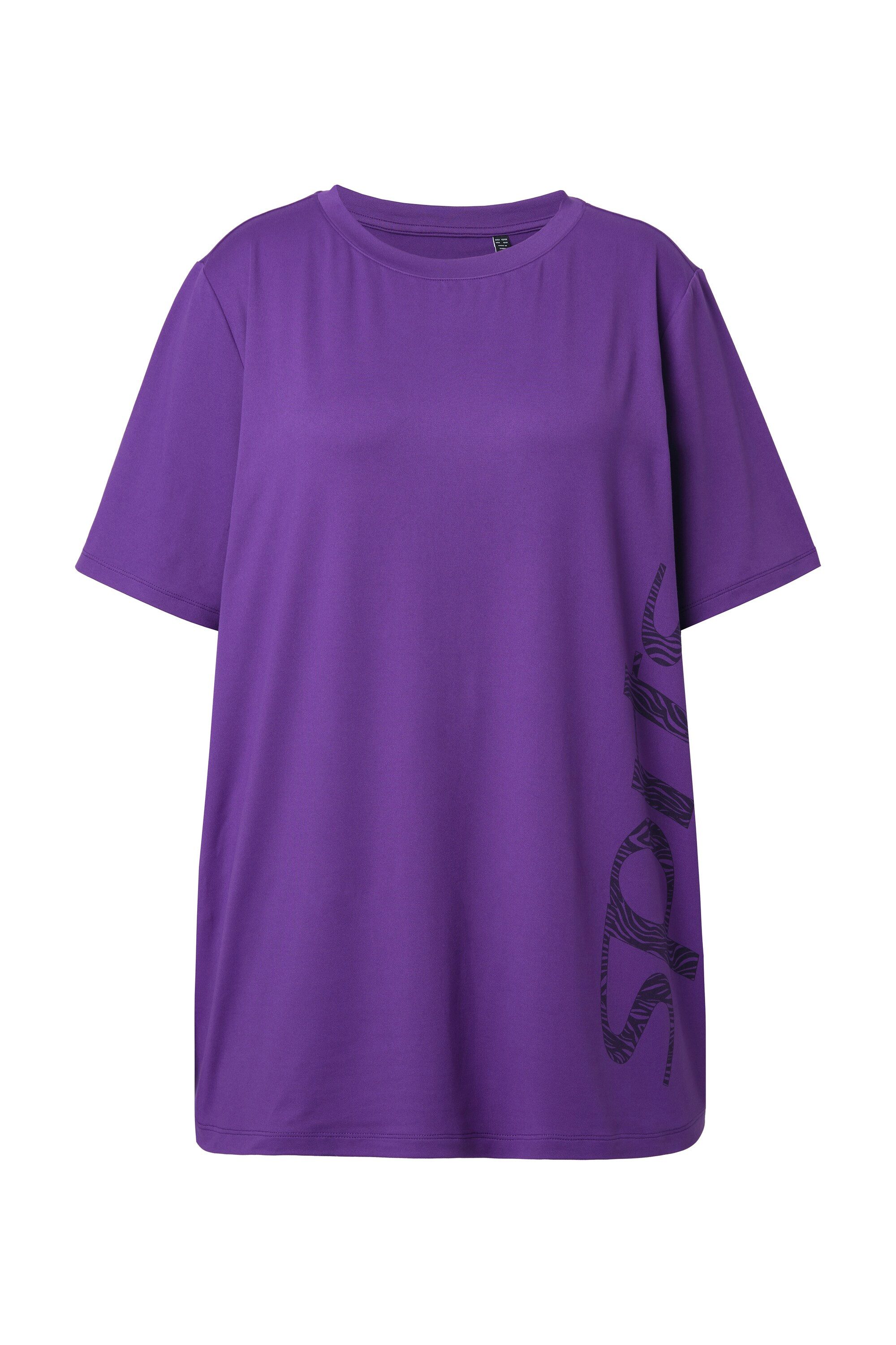 Ulla Popken T-Shirt Funktionsshirt A-Linie Rundhals Halbarm recycelt günstig online kaufen