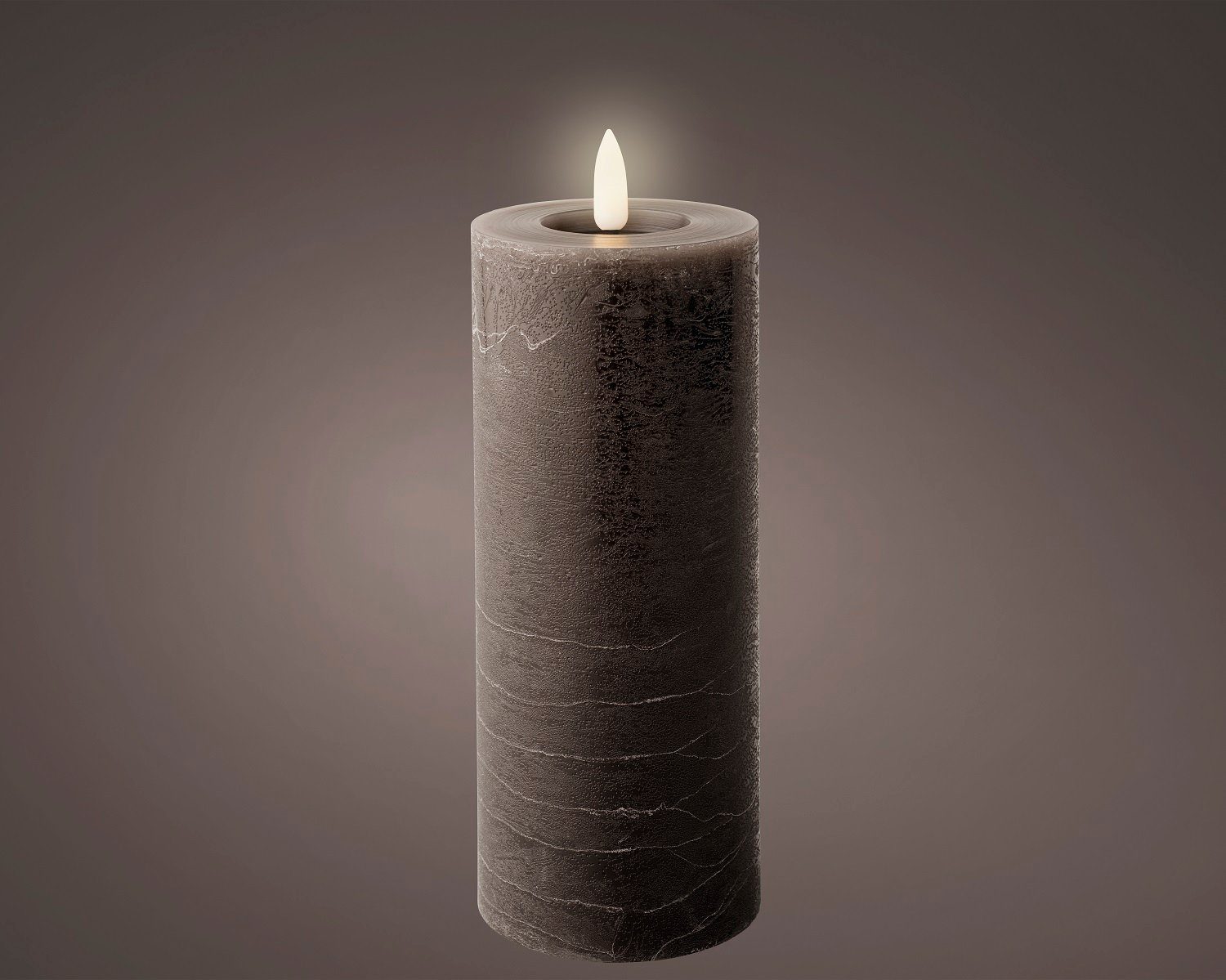 Lumineo LED-Christbaumkerzen Lumineo LED Wachskerze Grau günstig online kaufen