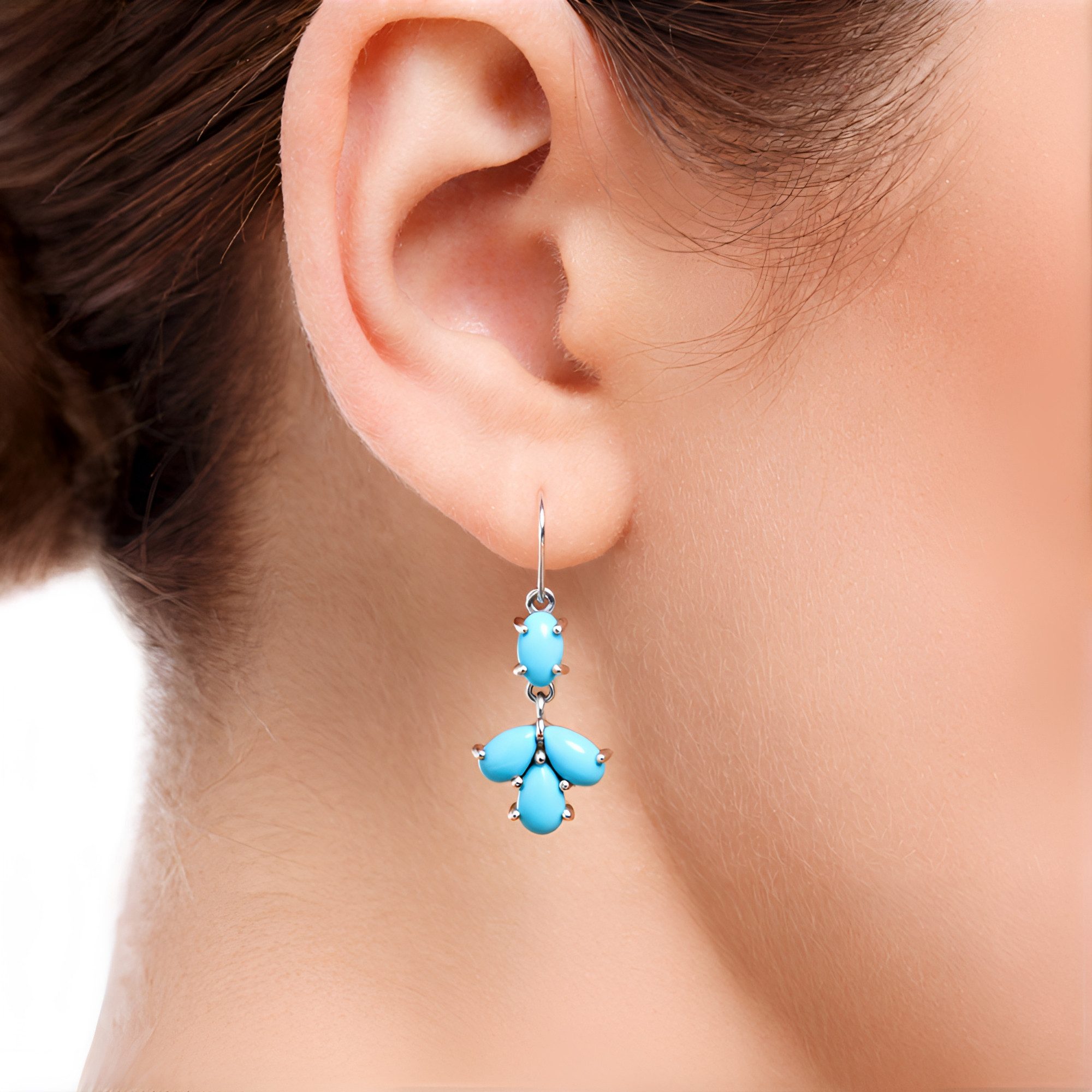 Cavill Ohrring-Set Cavill Ohrhänger 1,62 ct Sleeping Beauty Türkis in Silbe günstig online kaufen