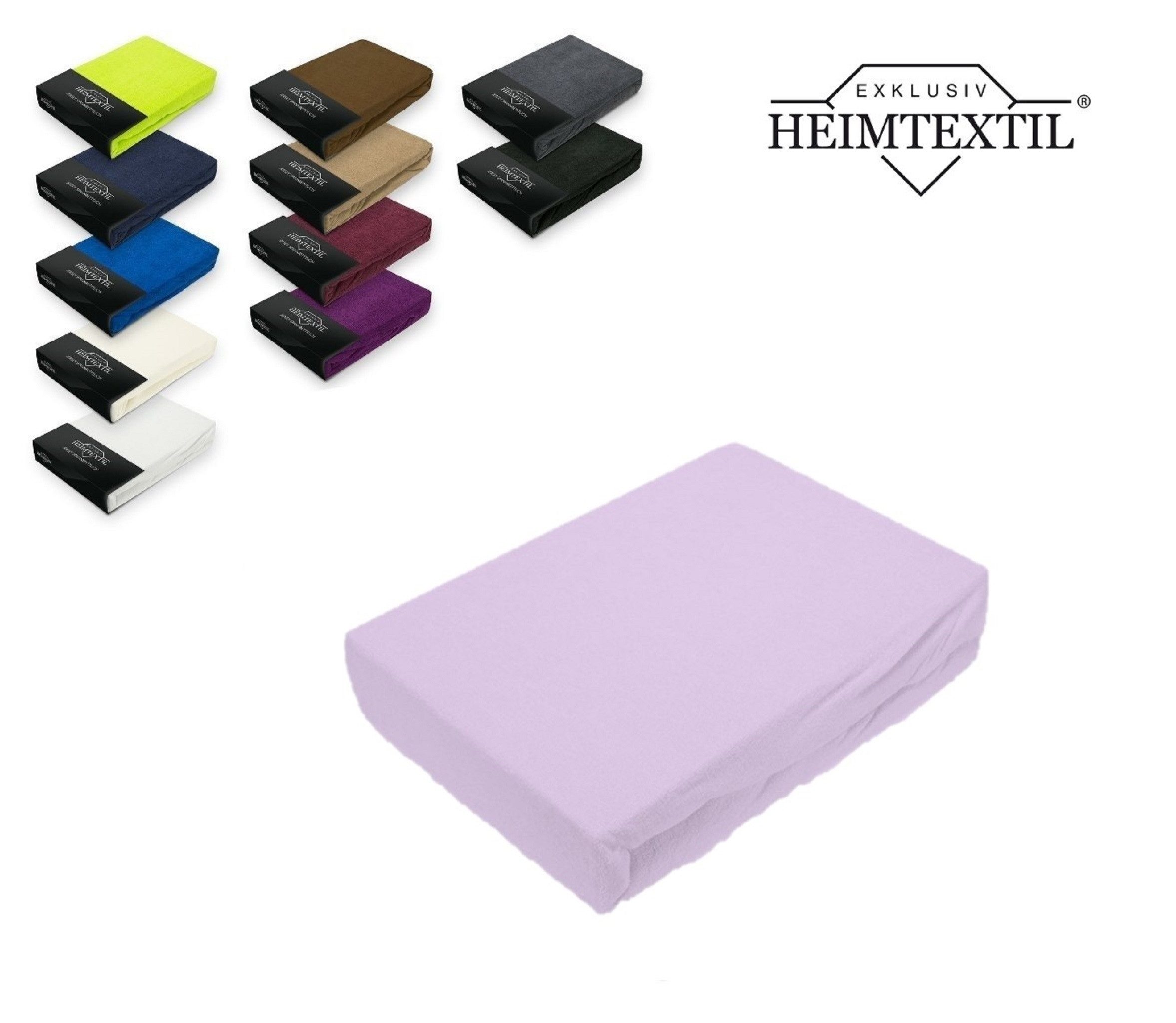 EXKLUSIV HEIMTEXTIL Spannbettlaken Frottee Spannbettlaken Rundumgummizug Ma günstig online kaufen
