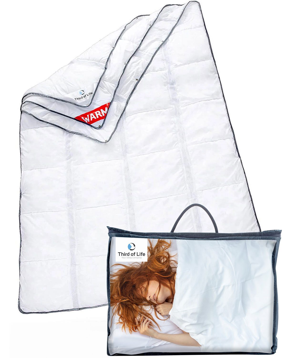 Third of Life 4-Jahreszeitenbett AERO Ganzjahresdecke mit drei Lagen, Füllu günstig online kaufen