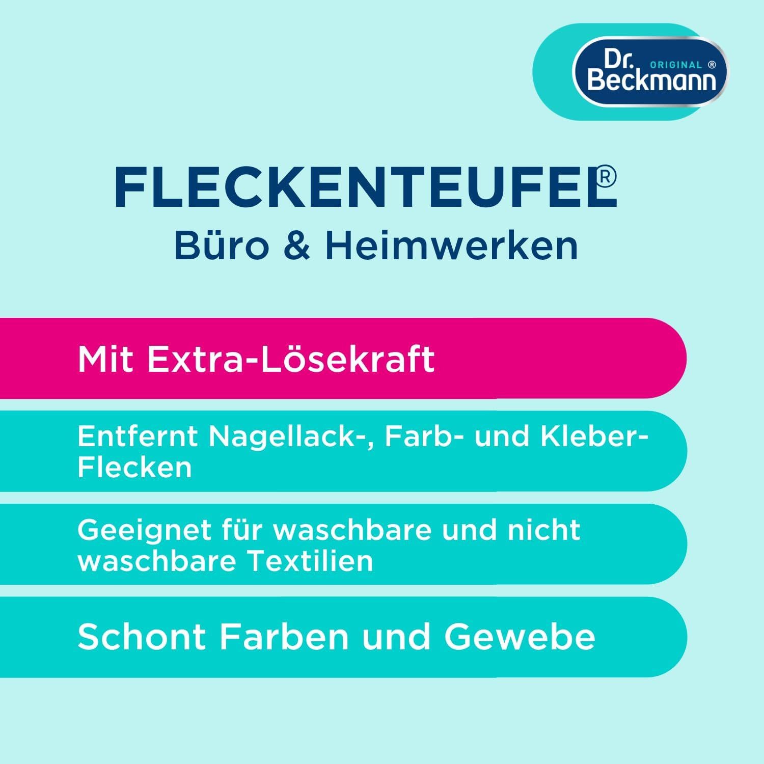 Dr. Beckmann Fleckenteufel, Spezialfleckentferner gegen Kaugummiflecken, 50 ml Fleckentferner (1-St)