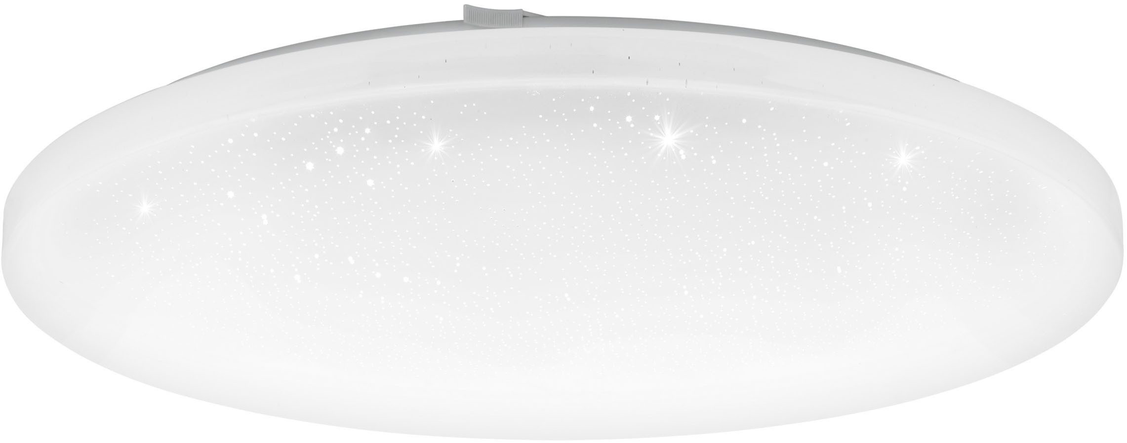 EGLO LED Deckenleuchte FRANIA-Z Deckenlampe - Stahl - LED - 30W - IP20, Bluetooth, CCT - über Fernbedienung, Dimmfunktion, Farbwechsel, Memoryfunktion, Nachtlichtfunktion, RGB, Weckerfunktion, dimmbar über Fernbedienung, mehrere Helligkeitsstufen, LED fest integriert, Neutralweiß, Kaltweiß, Warmweiß, RGB, Wohzimmerlampe, Esszimmerlampe, Flur, Schlafzimmer, H7,5 x Ø50 cm