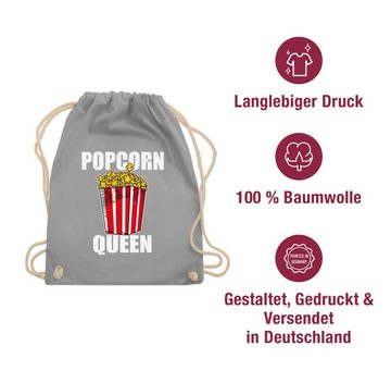 Shirtracer Turnbeutel Popcorn Queen - Knallmais Puffmais Popcorn Liebhaber, Karneval Outfit