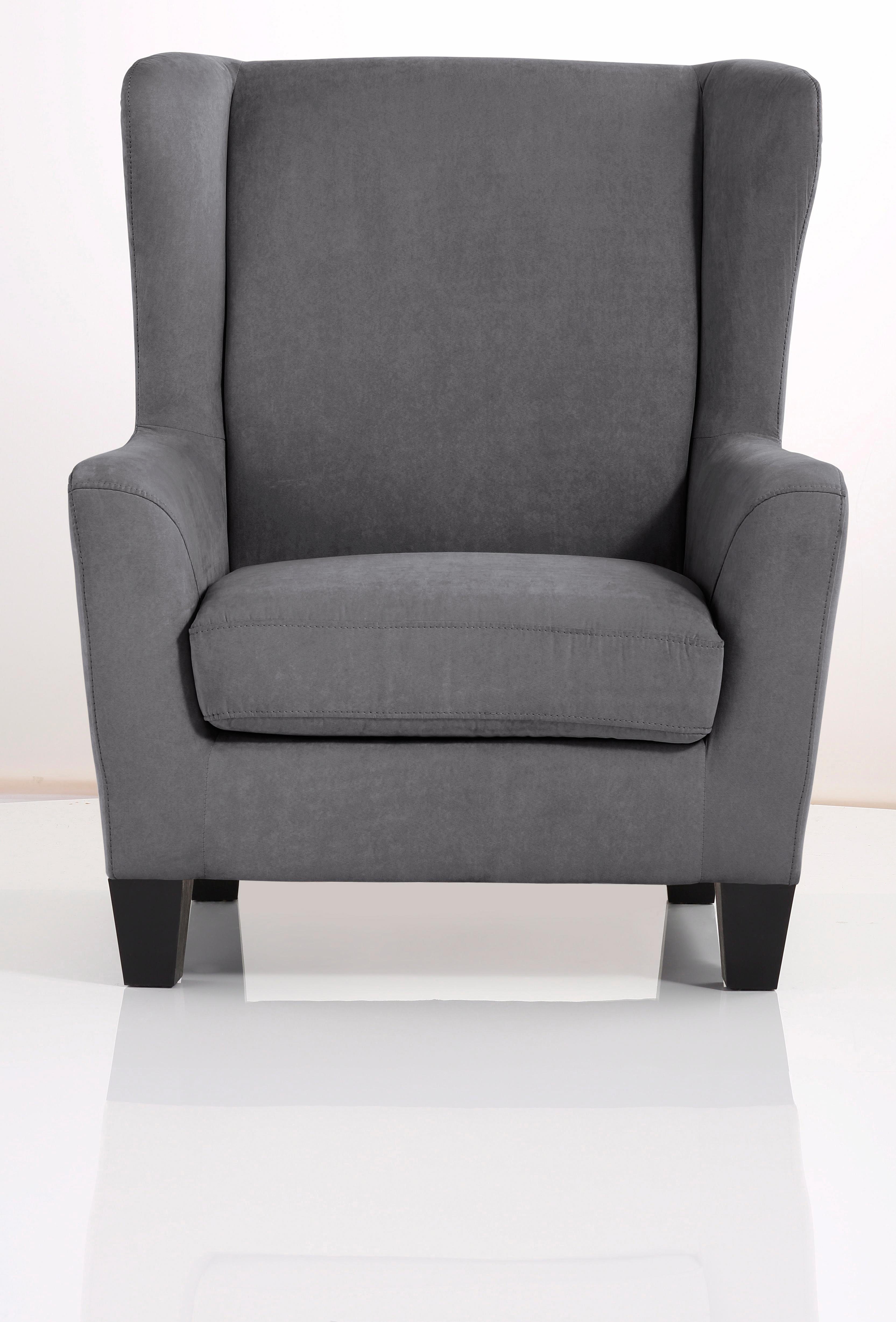 Home affaire Ohrensessel Chilly, Sessel mit Hocker (Set, 2-St., bestehend aus Sessel und Hocker), in Cord und Microfaser-Bezug