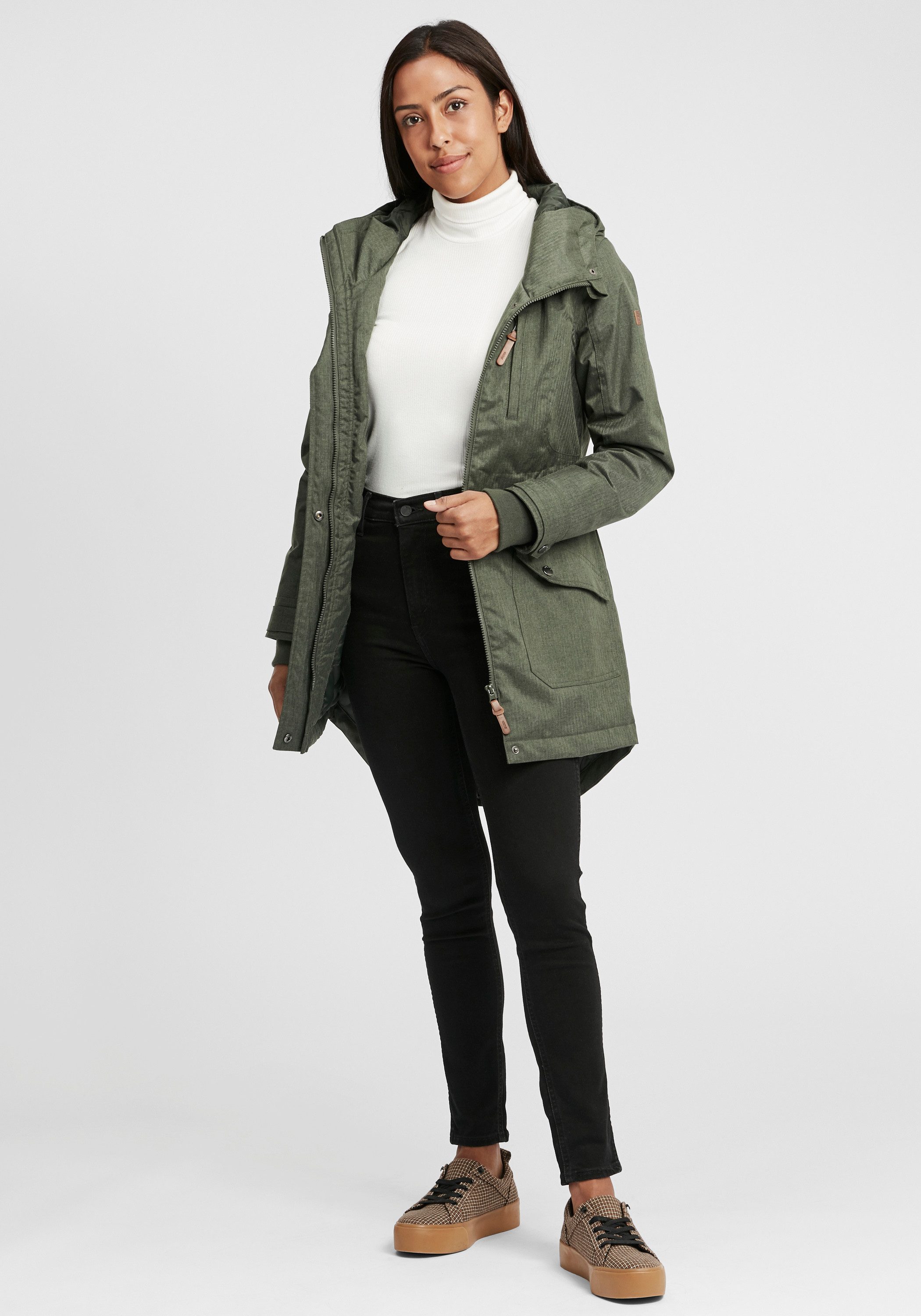 OXMO Parka OXBella Warme Jacke mit hochabschließendem Kragen günstig online kaufen