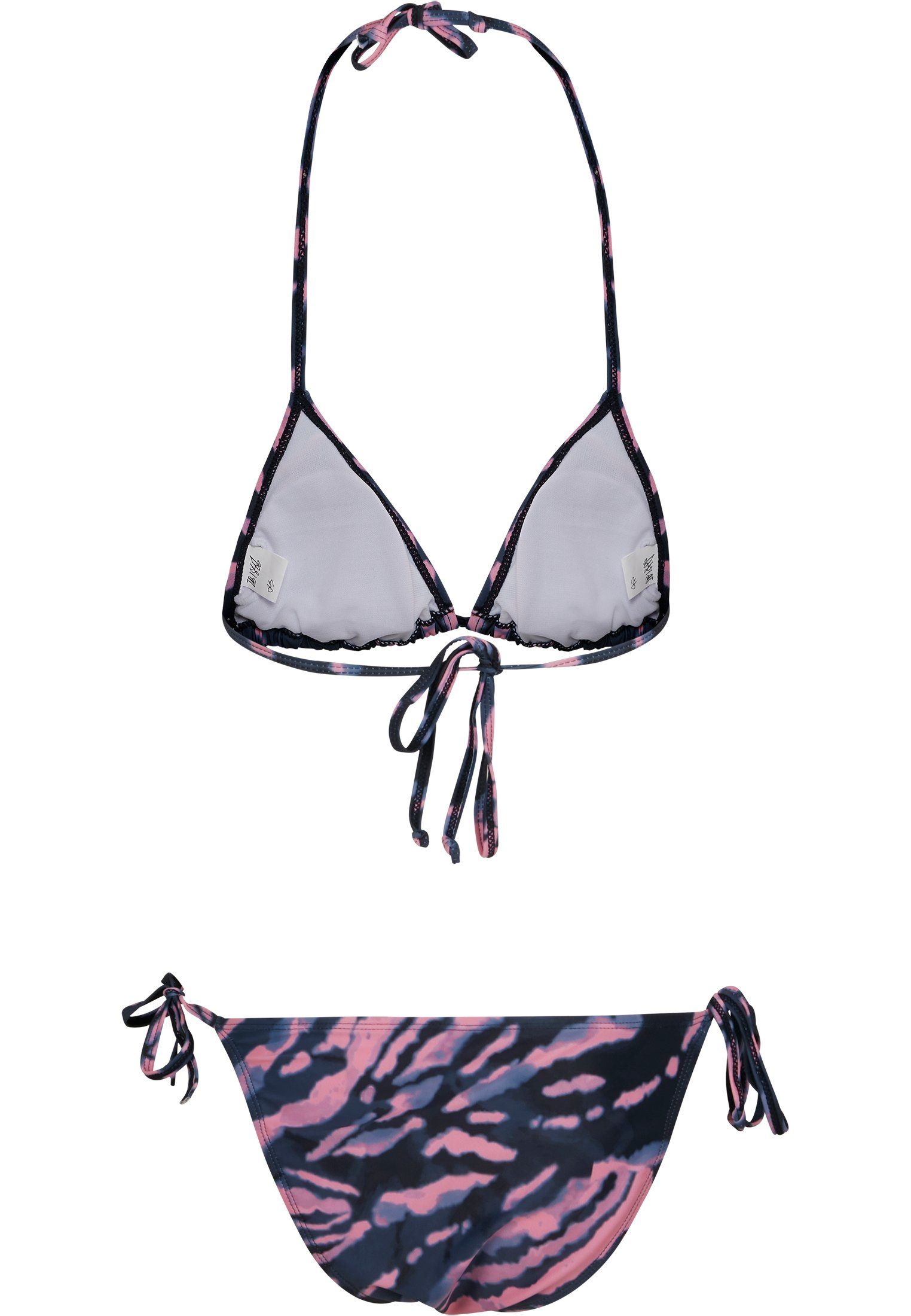 blue/papaya vintage URBAN Bikini CLASSICS Tie Damen Urban Dye Push-Up-Bikini Classics