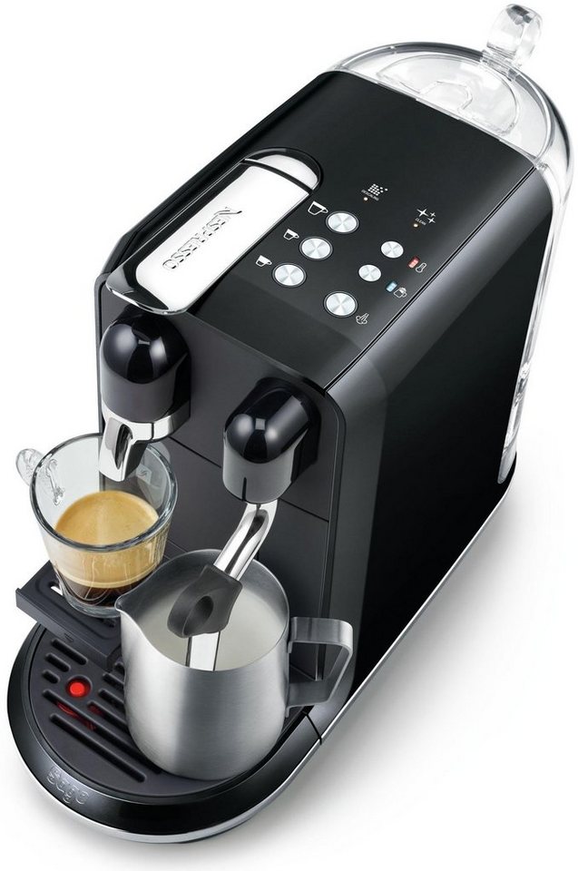 Nespresso Kapselmaschine Creatista Uno SNE500 mit Edelstahl-Milchkanne, inkl.  Willkommenspaket mit 14 Kapseln