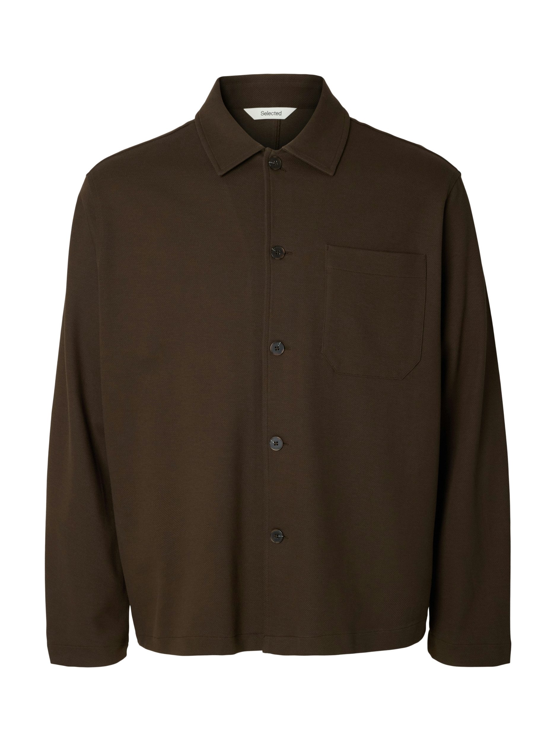 SELECTED HOMME Hemdjacke SLMSOL LS OVERSHIRT