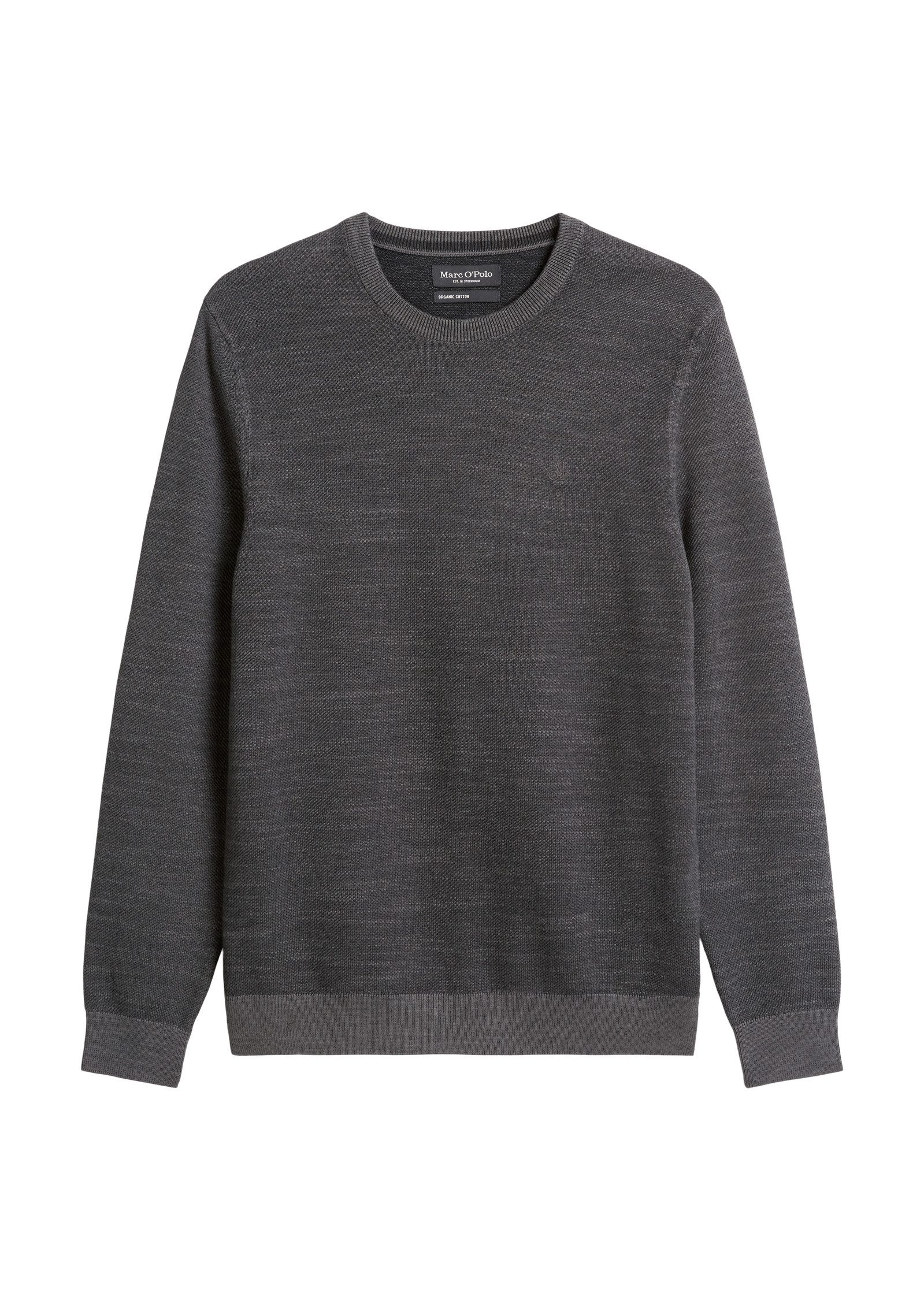 Marc O'Polo Rundhalspullover in Piqué-Struktur günstig online kaufen