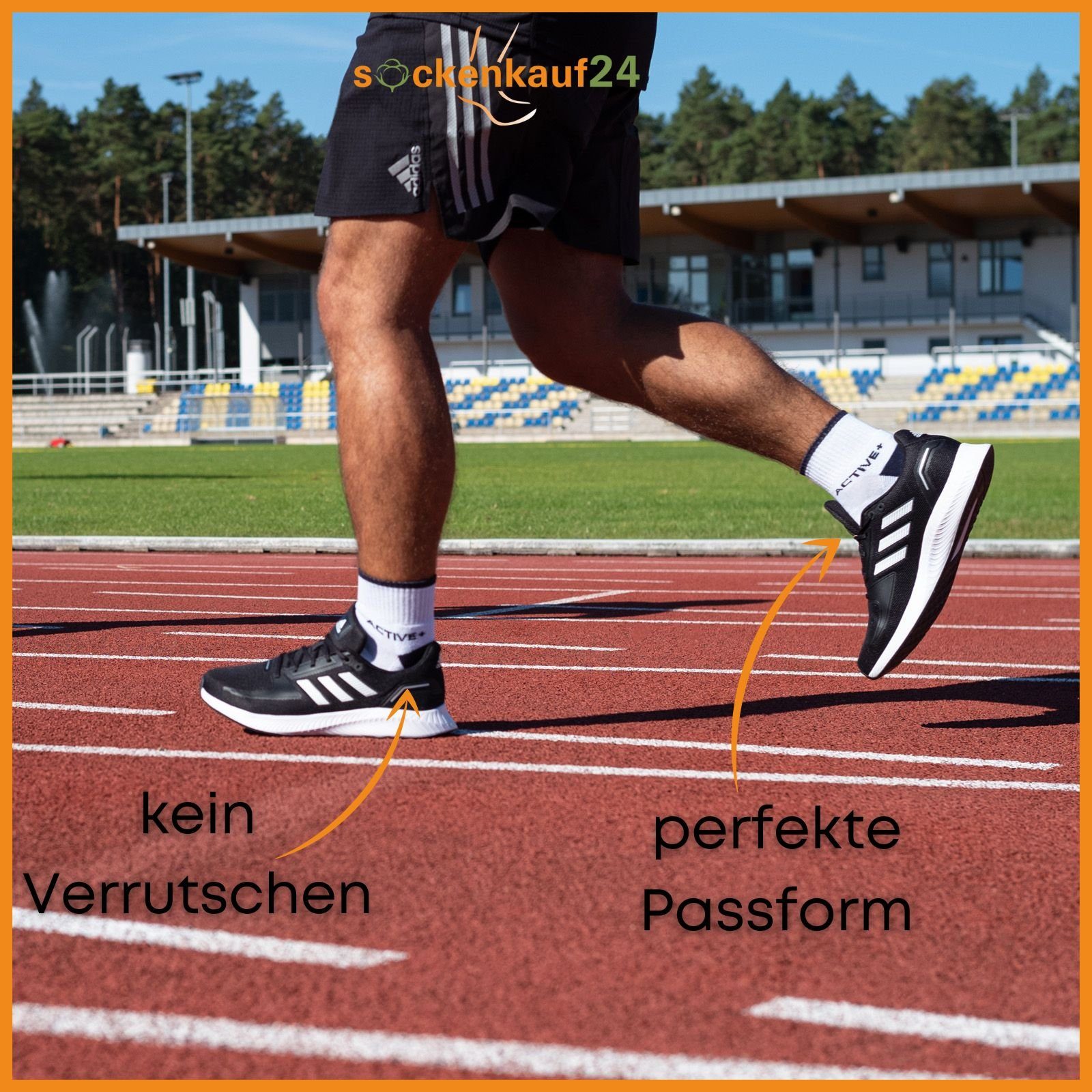 sockenkauf24 Sneakersocken 6 oder 12 Paar SPORT Socken Damen & Herren Sportsocken (6-Paar, 43-46) mit Frotteesohle Baumwolle - 16210 WP – Bild 4 von 5