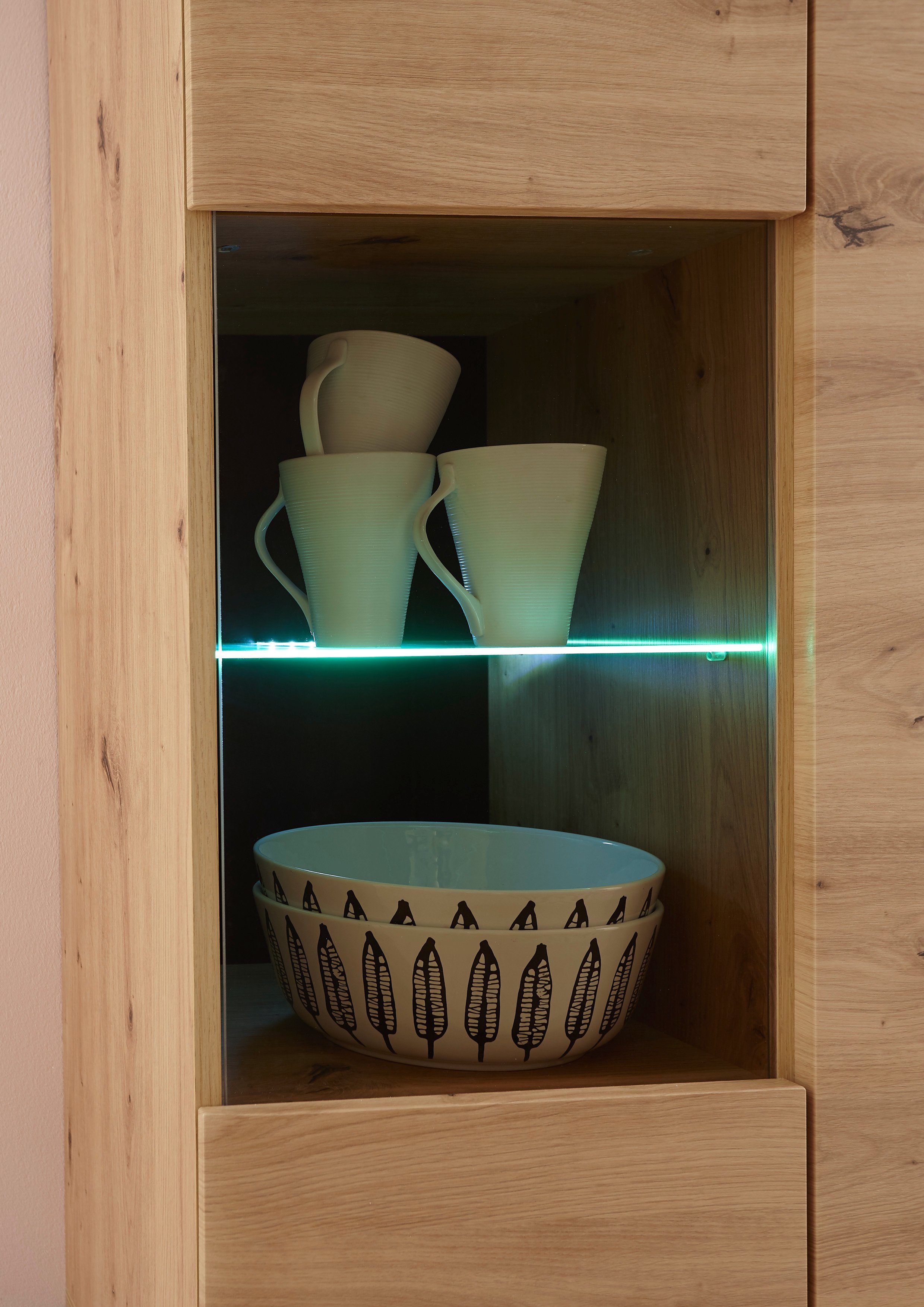 Home affaire Wohnwand Torge, Anbauwand, Schrankwand, Mediawand, Wohnzimmer-Set, (Set, 4-St)