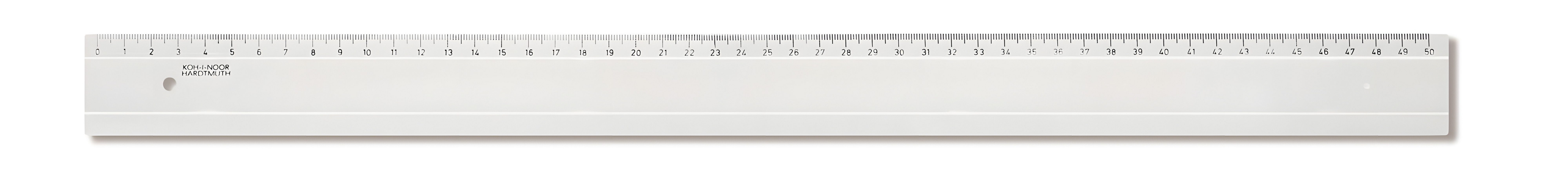 KOH-I-NOOR Zeichenlineal KOH Lineal - Plast 50 cm Skala - Transparent