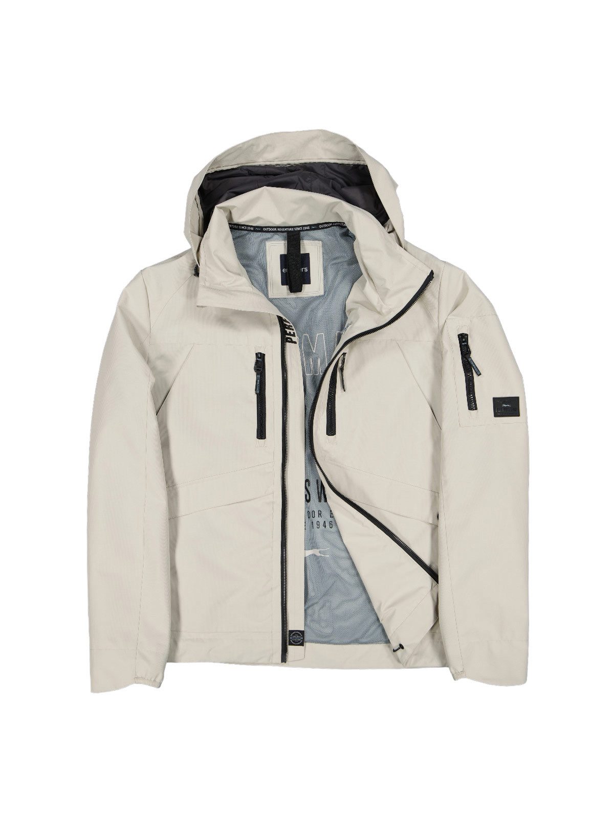 Kurzjacke Herren Funktionsjacke Wassersäule 3000, Beige