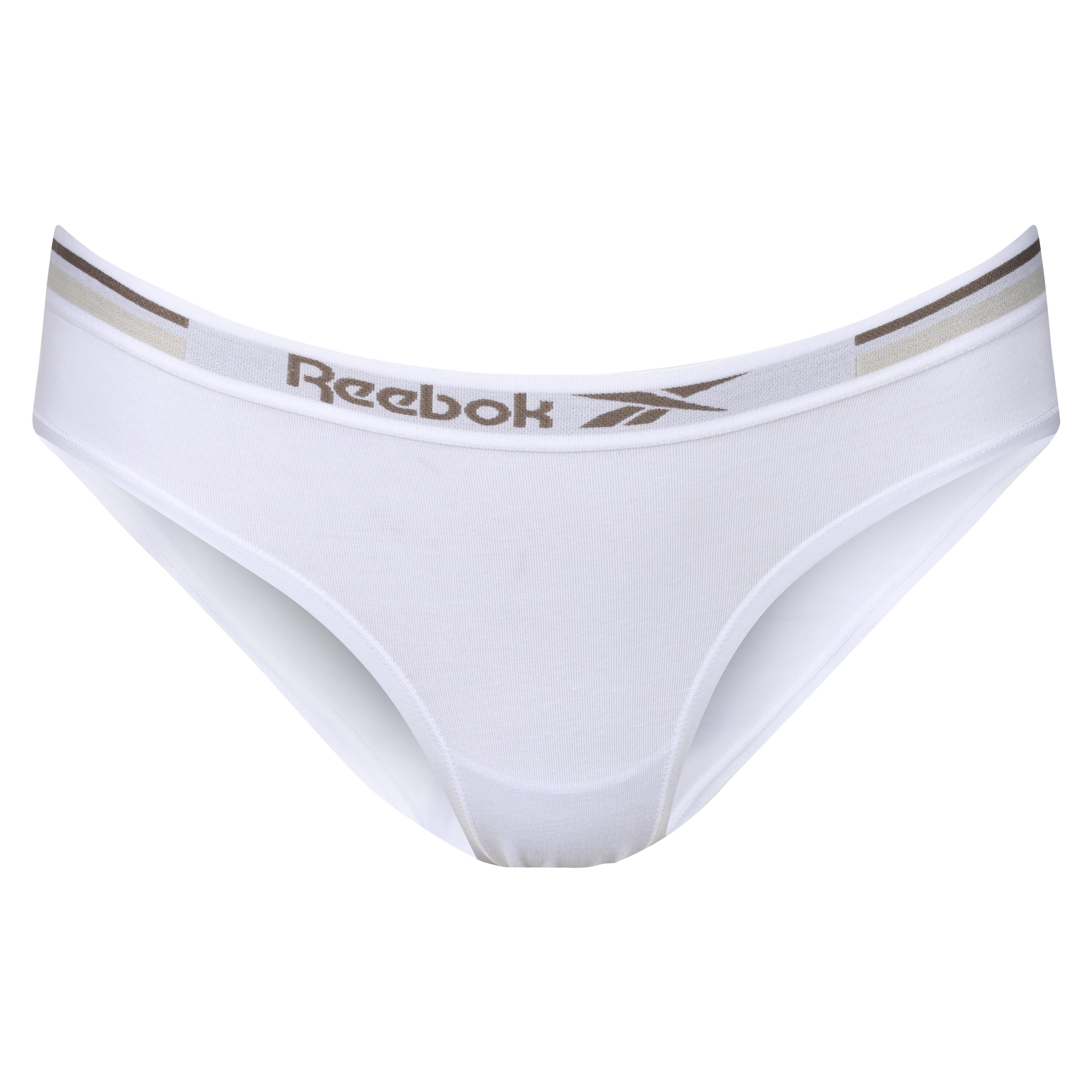 Reebok Slip Afra (5er Pack) weich, basic, eng, bequem, breiter Bund, mit Logo, Baumwollmix