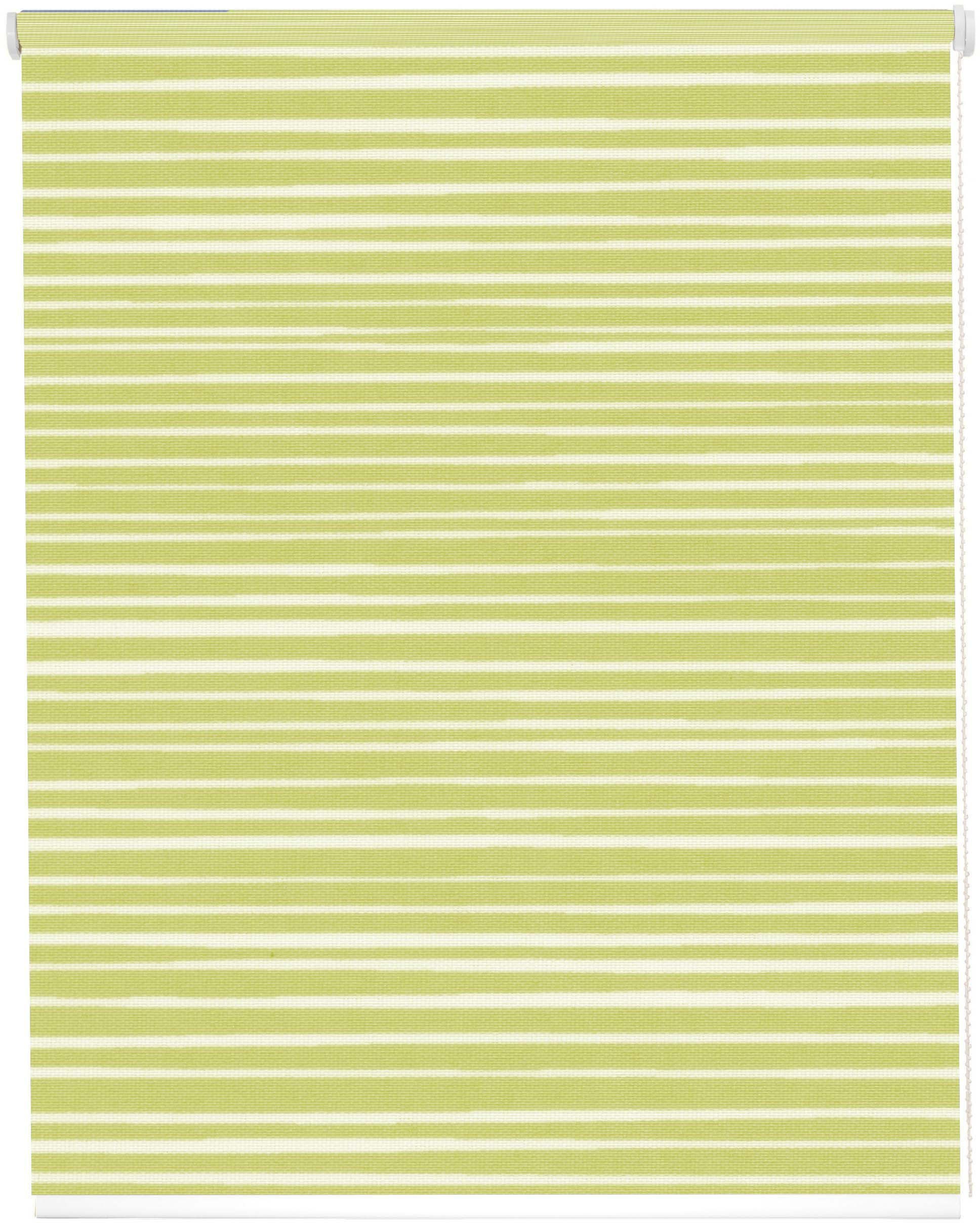 [Herbst-/Winterschlussverkauf] Seitenzugrollo StartUp Style Stripes, freihängend, sunlines, grün Lichtschutz, verschraubt