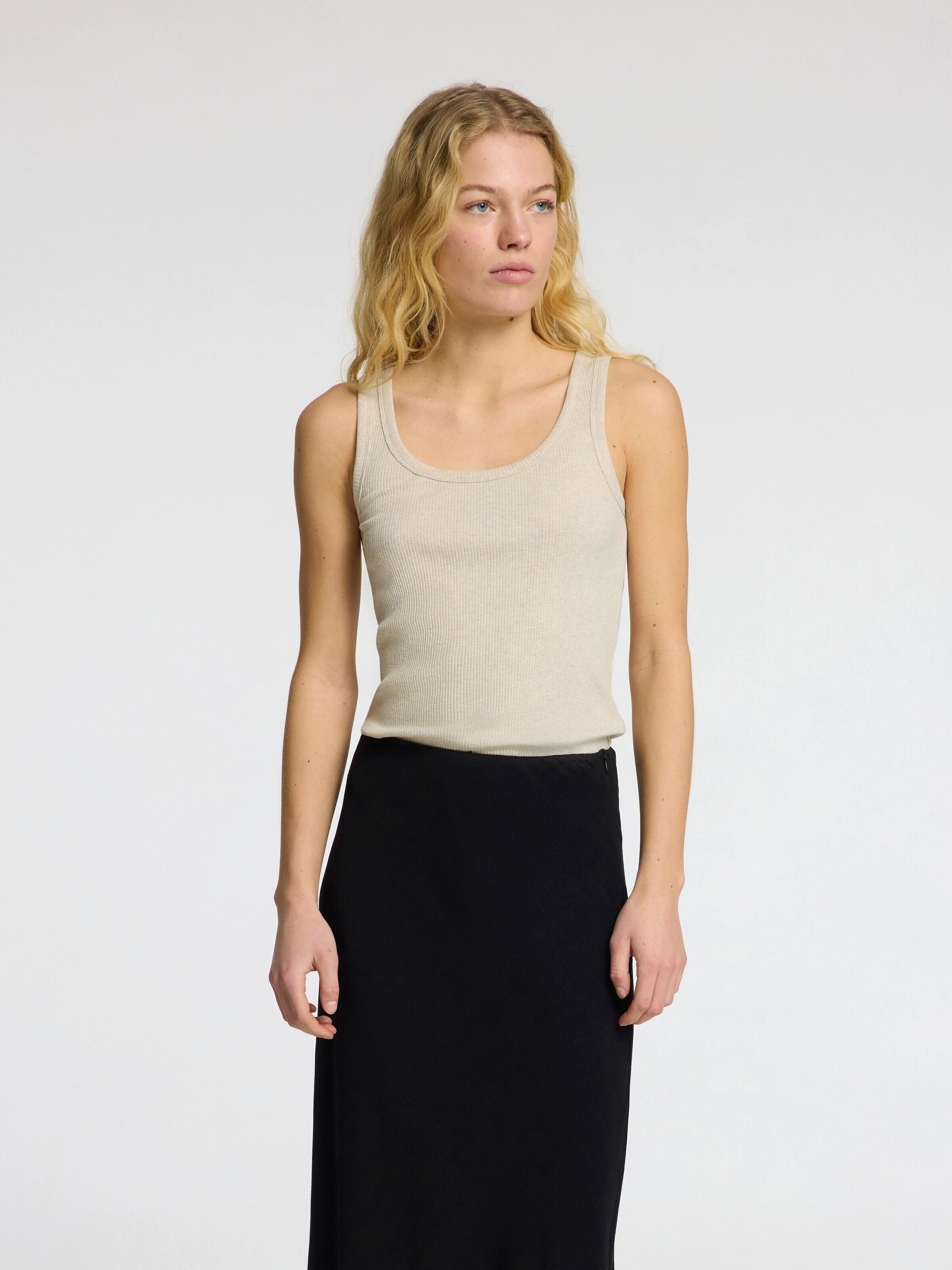 Selected Shirttop SLFANNA (1-tlg) Plain/ohne Details
