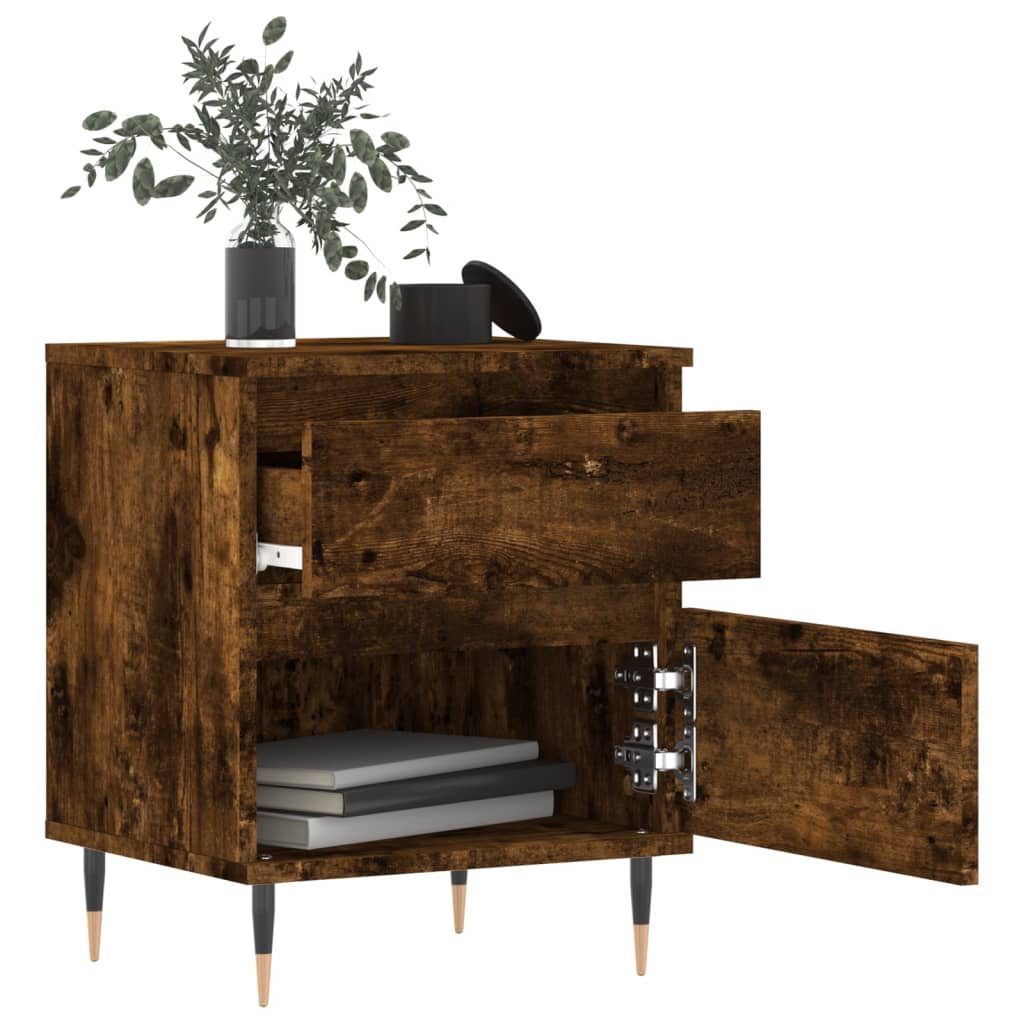 vidaXL Nachttisch Nachttisch Räuchereiche 40x35x50 cm günstig online kaufen