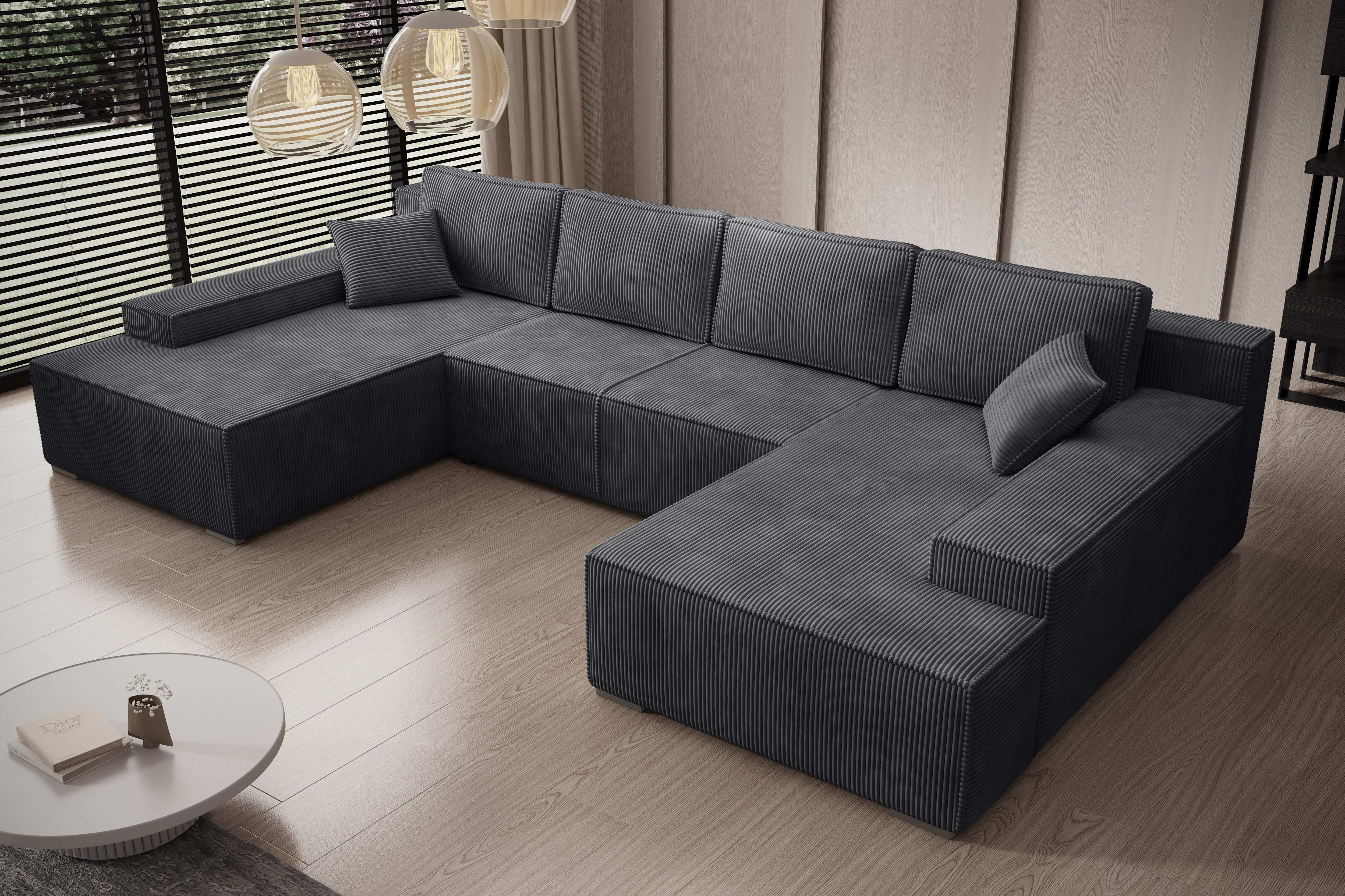 PROMETO Möbel Ecksofa Ecksofa Couch U-Form günstig online kaufen