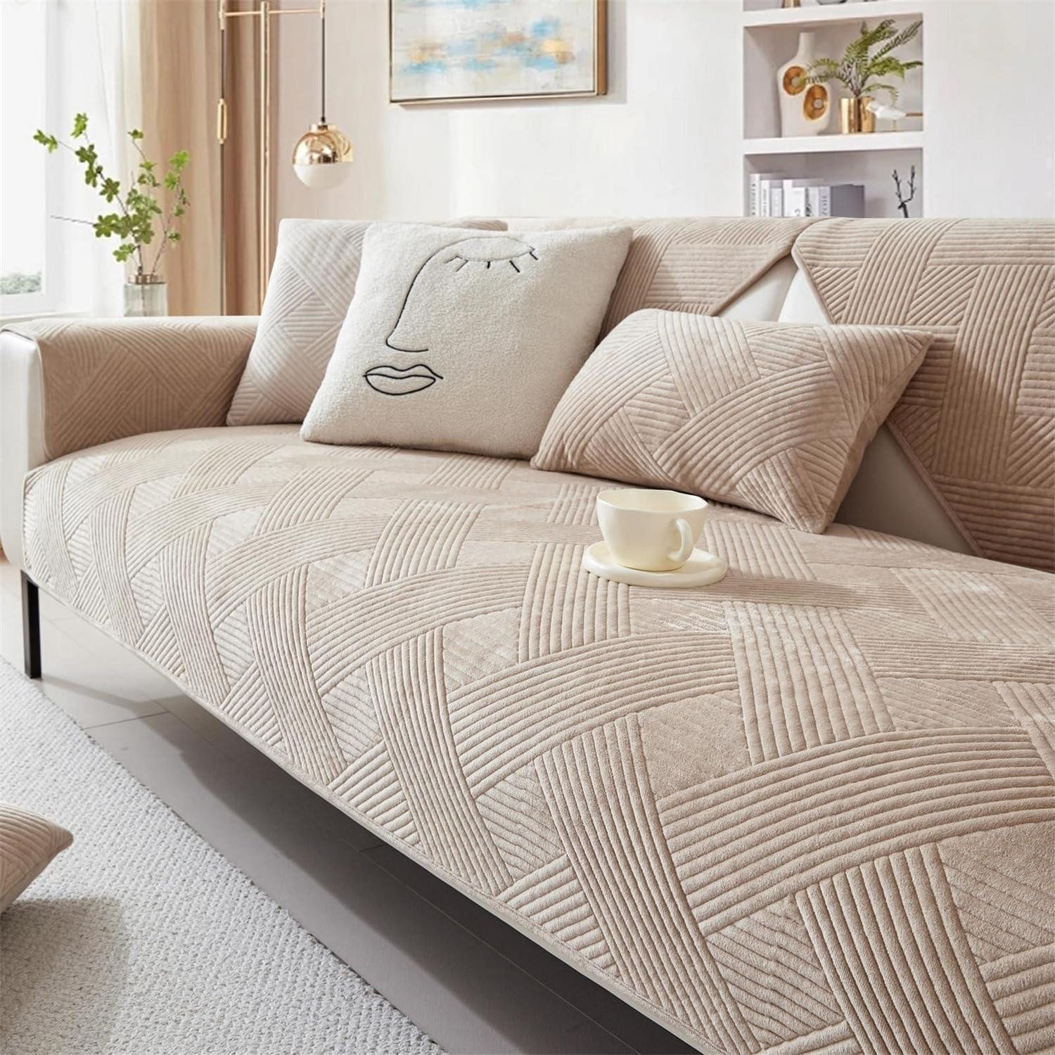 LuxusKollektion Sofahusse Sofabezug Samt 70x70cm von LuxusKollektion