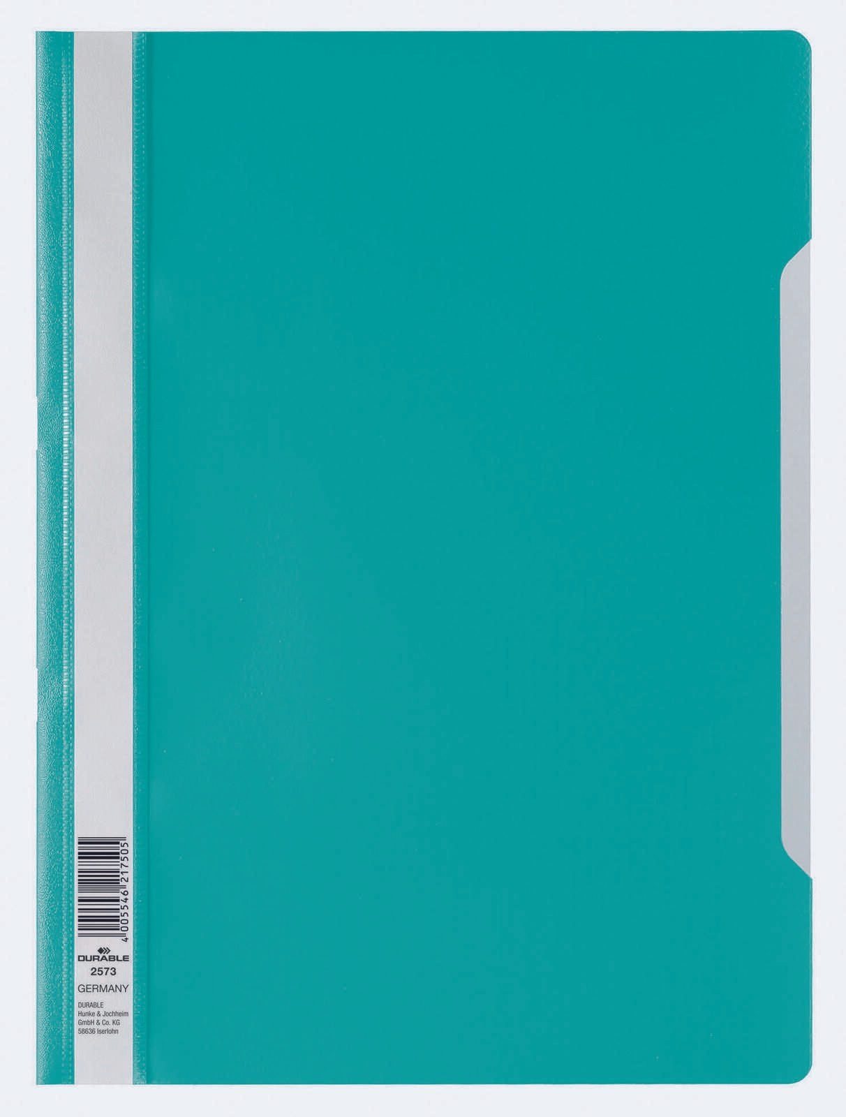 DURABLE Hefter 10 DURABLE Schnellhefter türkis DIN A4