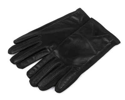 Diademita Baumwollhandschuhe Handschuhe für Herren und Damen mit Öko-Leder verziert mit Touch