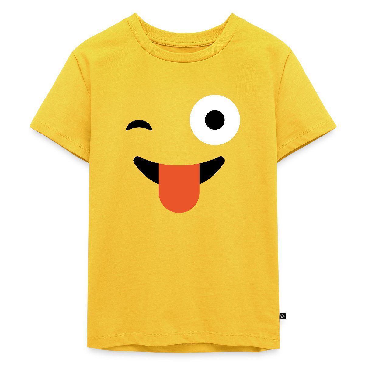 T-Shirt Emoticon Zwinkern Kostüm Karneval Gruppenkostüm Kinder Premium T-Shirt