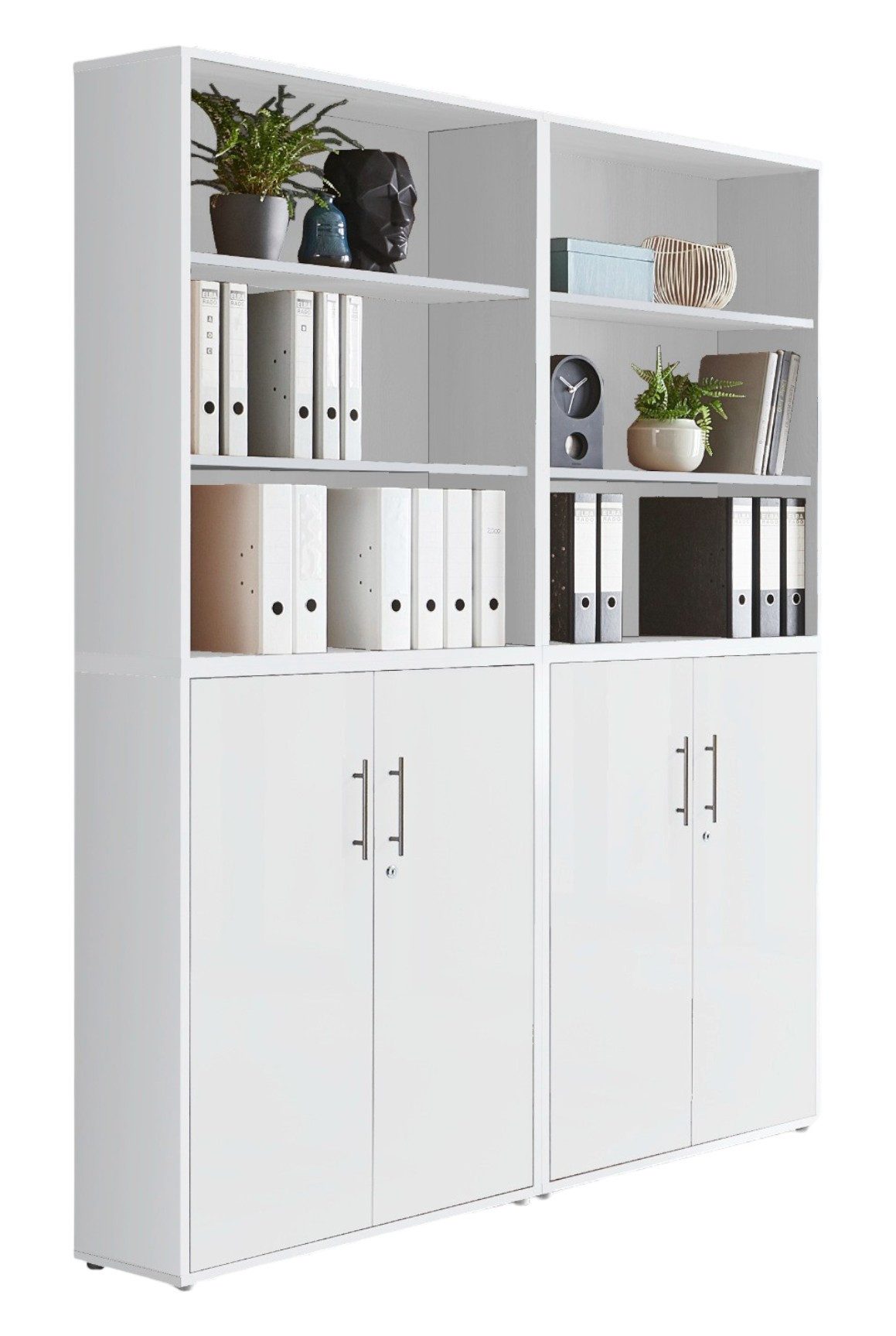 BMG Möbel Aktenschrank Office Edition 11 (Schrankwand Set, 4tlg) abschließbar, matt oder Hochglanz lackiert