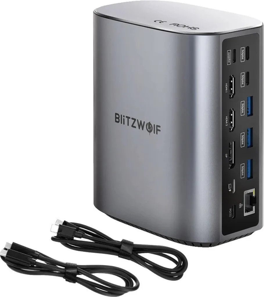 Laptop-Dockingstation 17-in-1 USB C Docking Station mit Dual HD 4K/60Hz