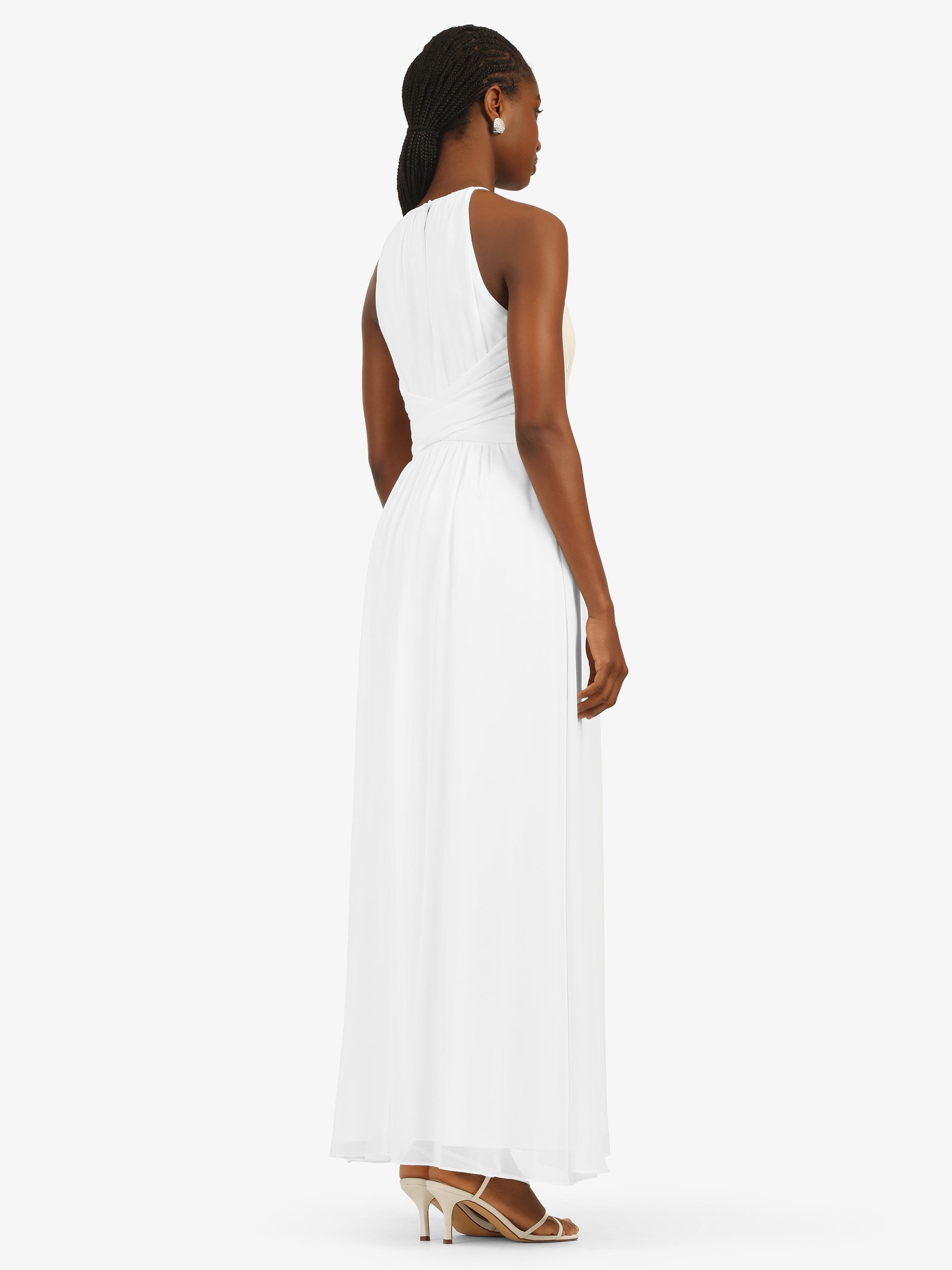 Kraimod Abendkleid mit Rosenapplikationen