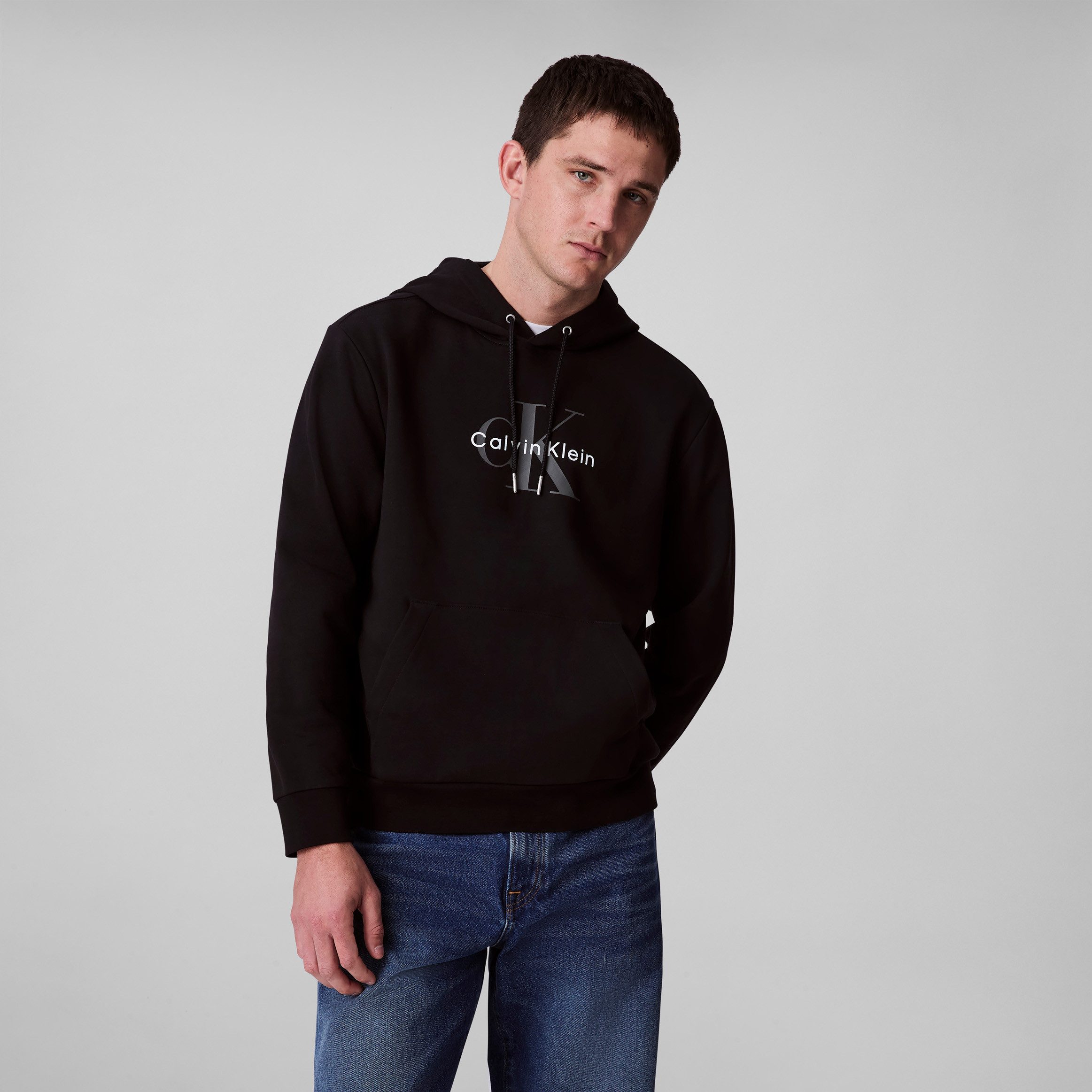 Calvin Klein Jeans Kapuzensweatshirt 400GSM TERRY MONOLOGO HOODIE Mit Rundh günstig online kaufen