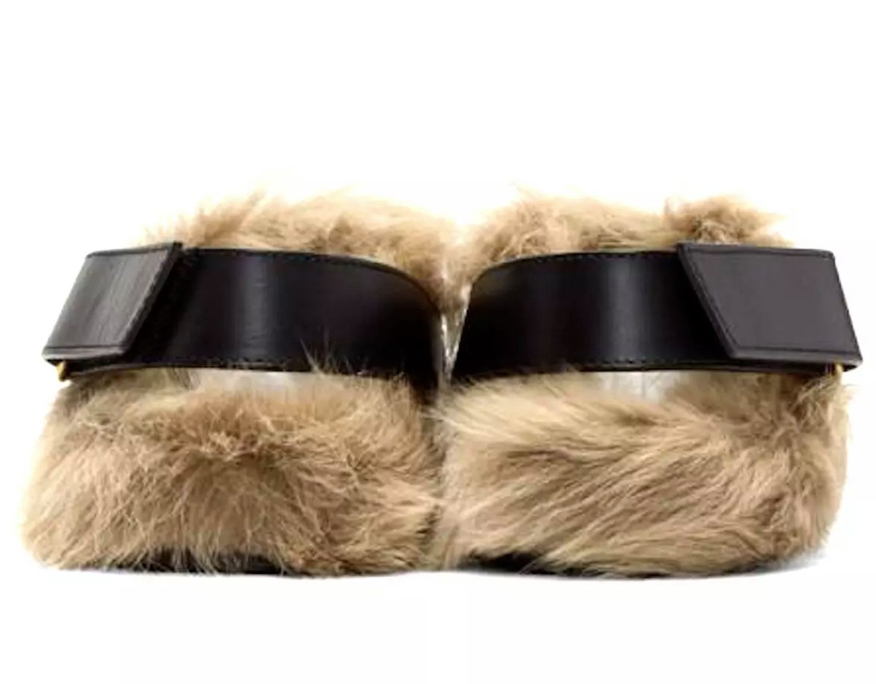 GUCCI Lammfell Princetown Sandalen mit Horsebit Unisex Clog Diese luxuriösen Slipper sind ein seltenes Sammlerstück