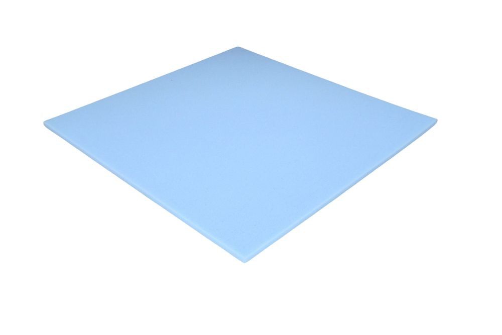 Heiro Auflagekissen Schaumstoff Kissen Blau 50cm x 50cm x 1cm RG 35/50 fest