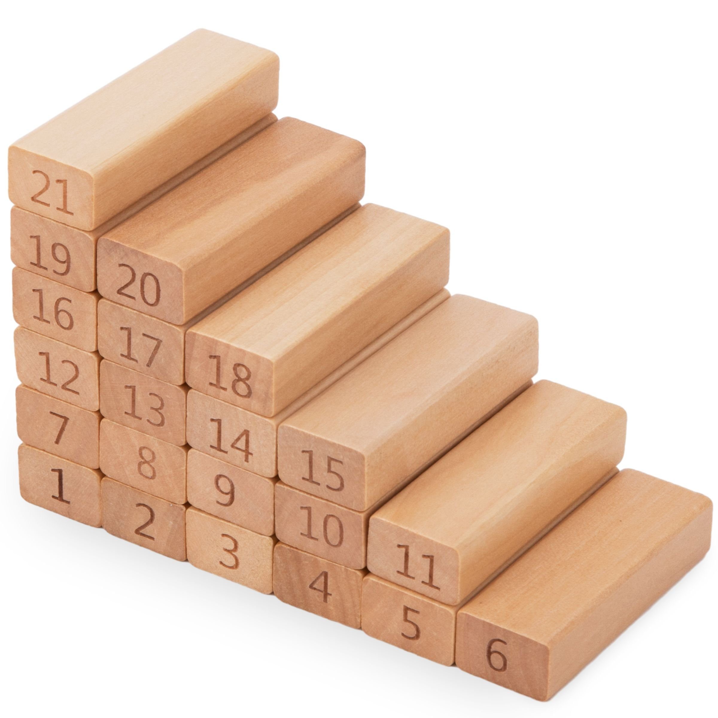 - Holz-Arcade-Spiel Puzzle-Sortierschale - Tower Klötze Mamabrum Zahlen