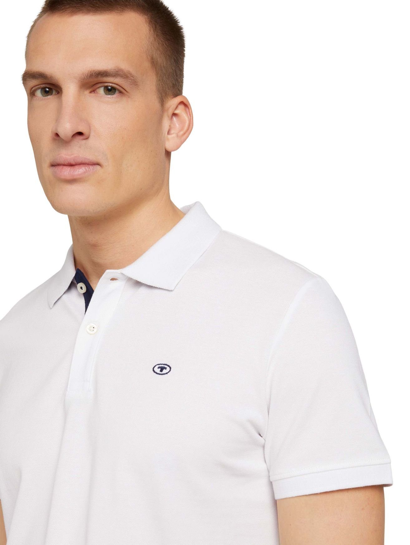 Poloshirt TAILOR TOM in Polo BASIC 5339 POLO Shirt Weiß